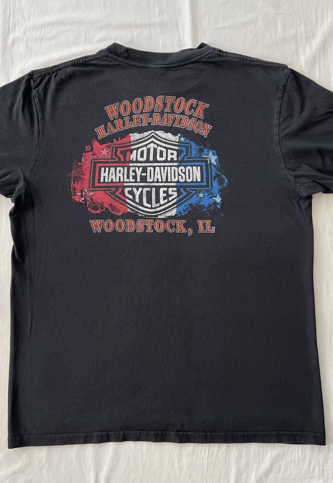 Harley Davidson Vintage 2011 Harley Davidson Motorcycles Eagle Woodstock Tee Size US L / EU 52-54 / 3 - 14 Thumbnail