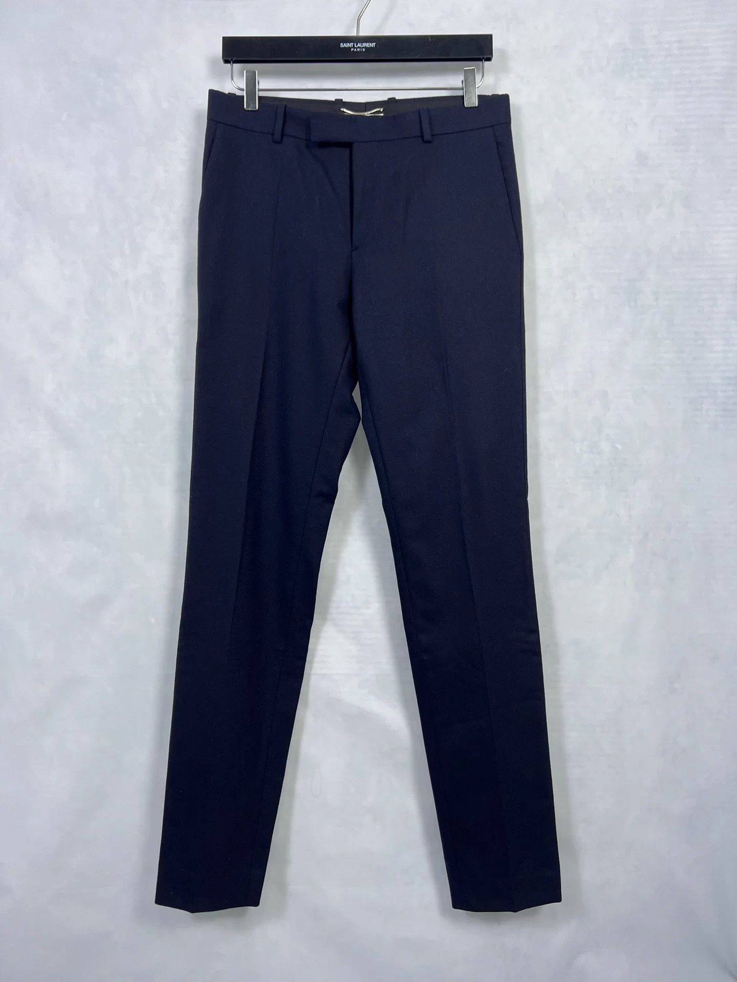 Saint Laurent Paris SLP 13FW Navy Heavy Wool Sample Trousers 46 Size US 30 / EU 46 - 1 Thumbnail