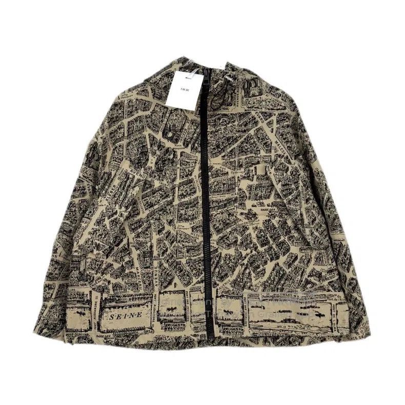 Dior Hooded jacket with brown city map pattern
