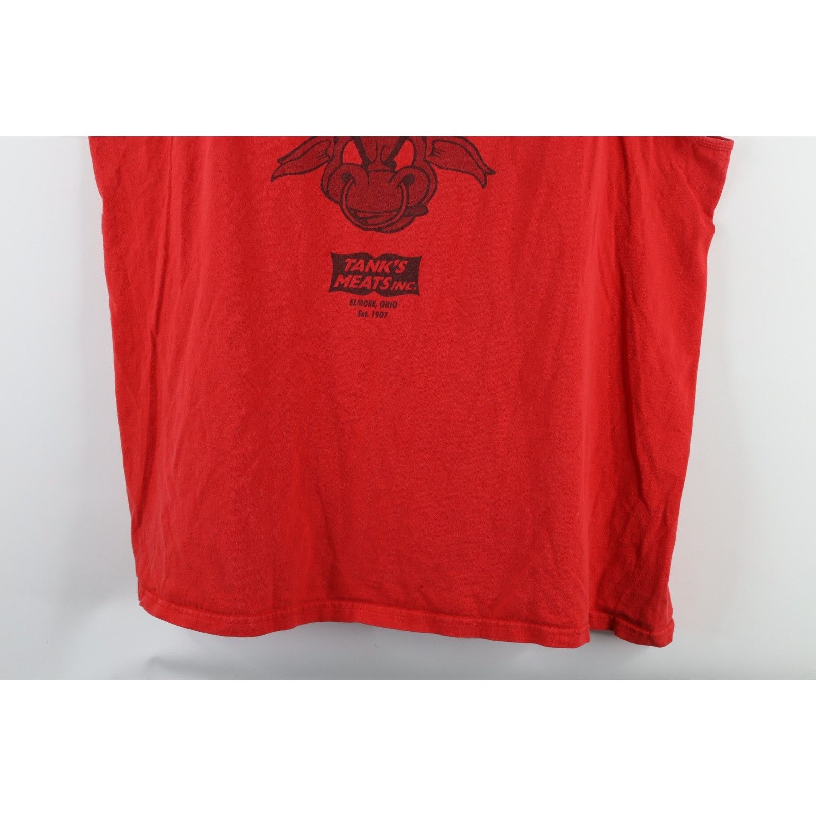 Vintage Vintage 90s Faded Spell Out Got Meat Beef Tank Top T-Shirt Size US XXL / EU 58 / 5 - 10 Thumbnail