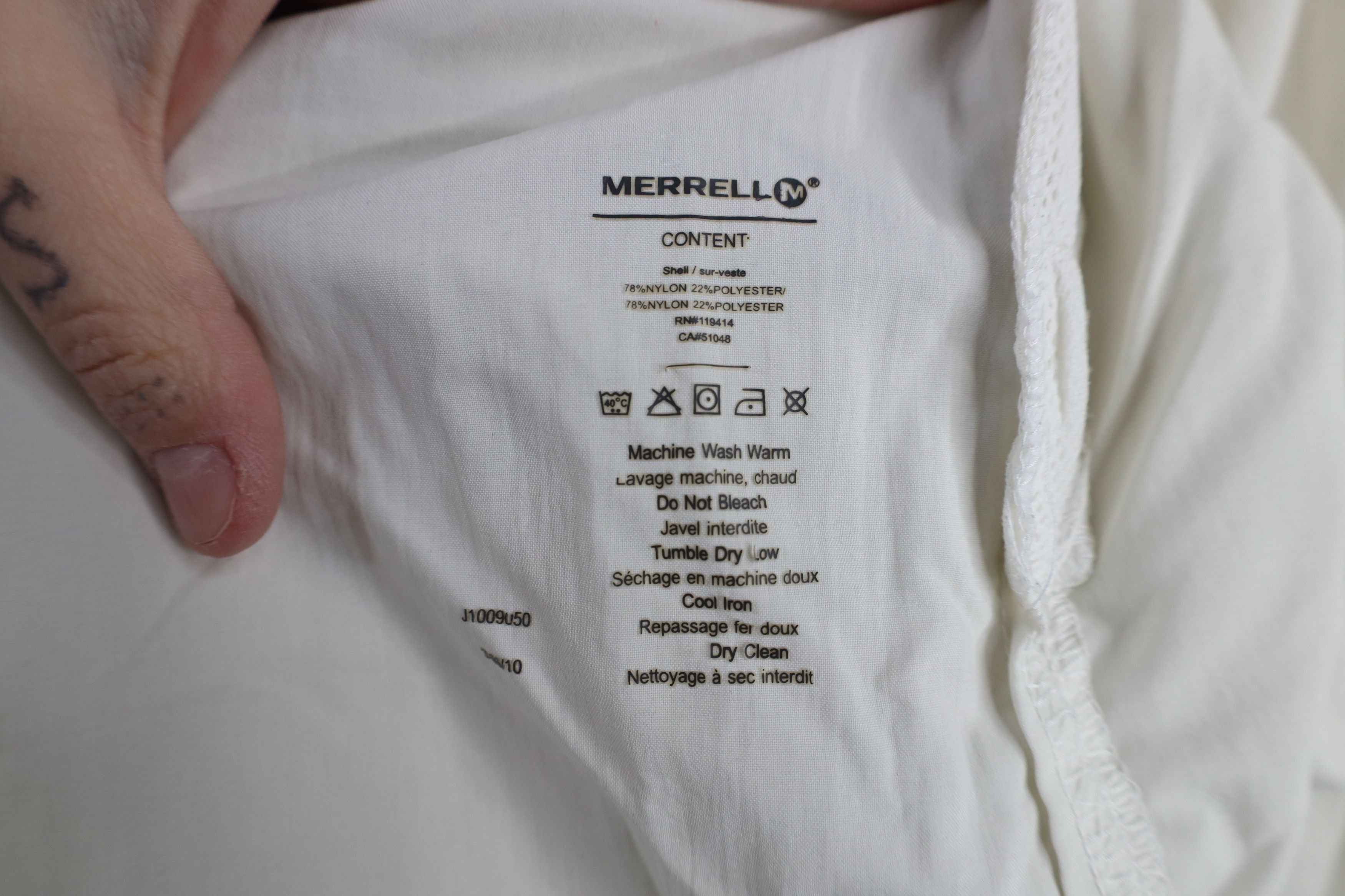 Merrell × Vintage Merrell Optiwick Collared Hiking Trail Button Shirt Lt Gray Size US XL / EU 56 / 4 - 11 Thumbnail
