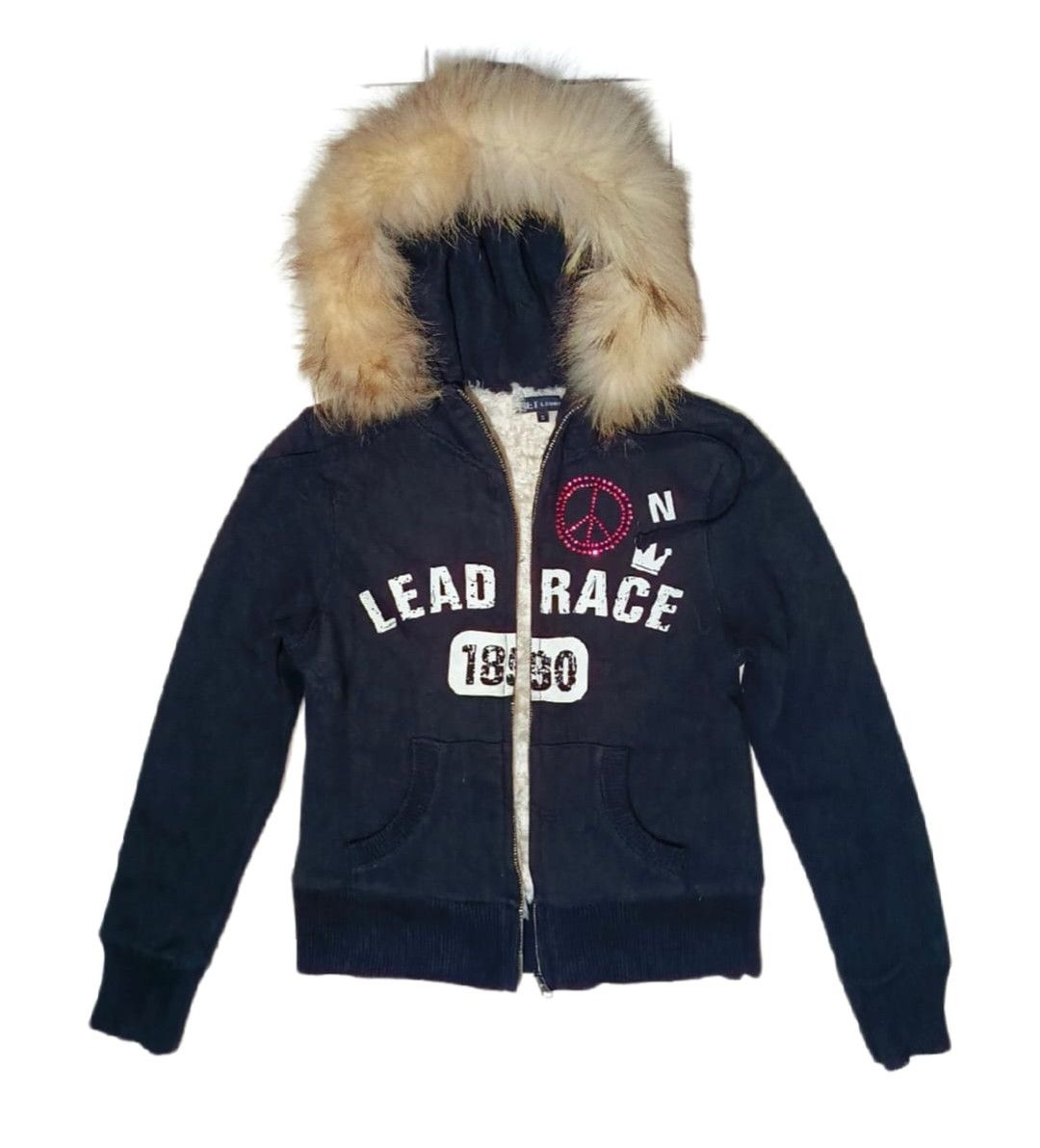 Abercrombie & Fitch NET ladies - Copper Fur zip Hoodie Inner Fleece l Lgb Size S / US 4 / IT 40 - 1 Thumbnail