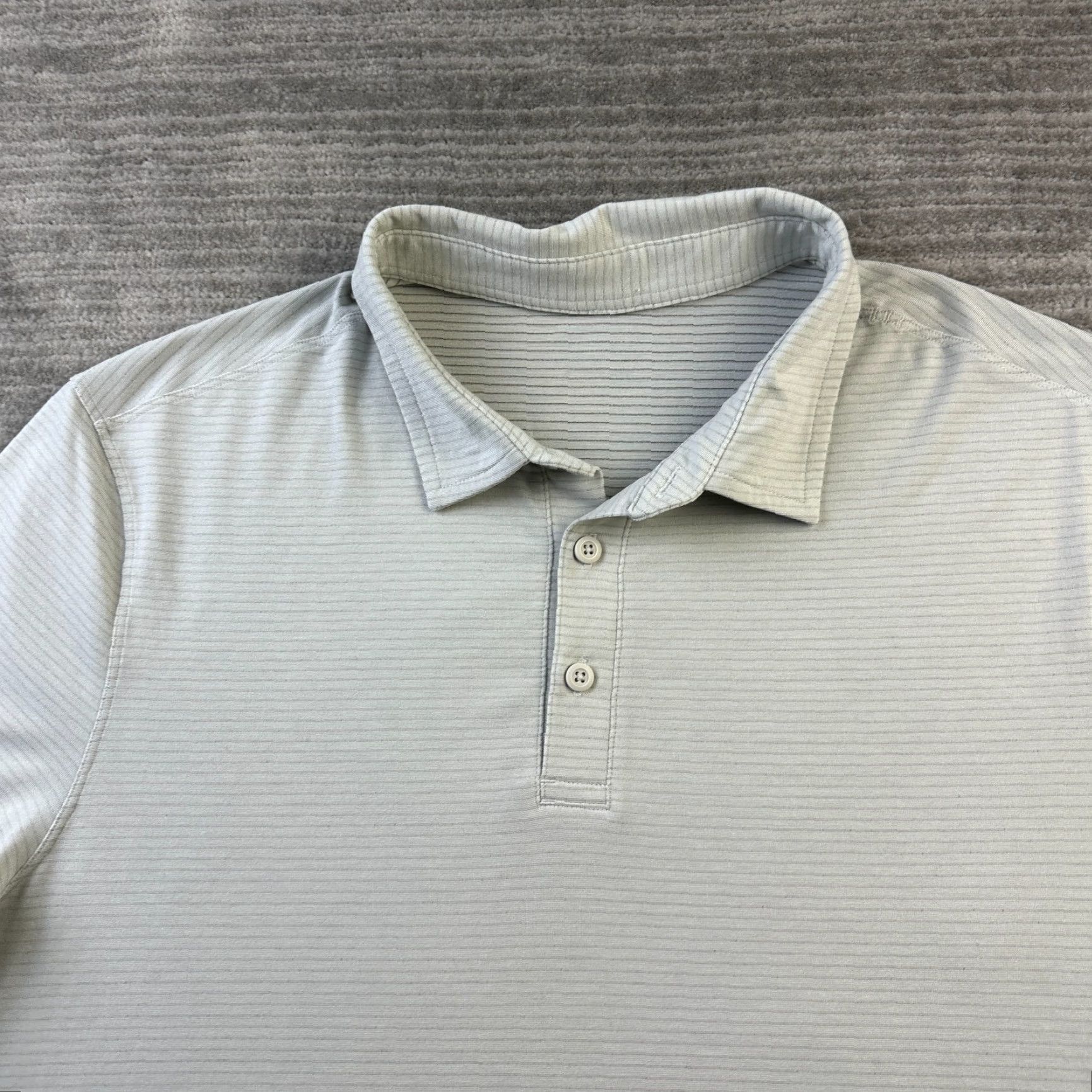 Lululemon Lululemon Polo Shirt Mens Large Gray Evolution Performance Top Shirt Size US L / EU 52-54 / 3 - 3 Thumbnail