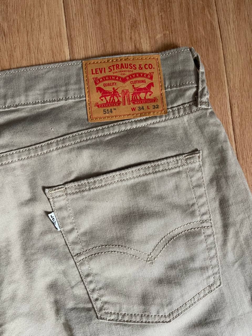 Denime Vintage Levis 514 Light Brown Jeans 34x32 Size US 34 / EU 50 - 20 Thumbnail