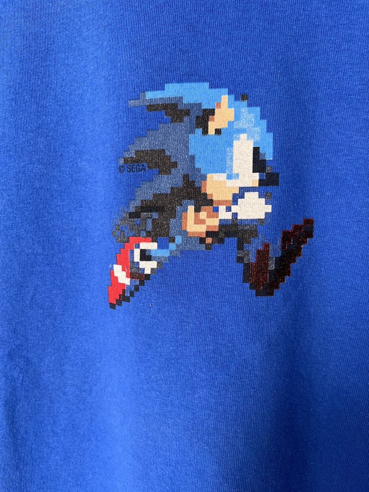 Vintage Vintage 00s Sega Sonic Pixel Logo Video Games Movie Tee Blue Size US S / EU 44-46 / 1 - 3 Thumbnail