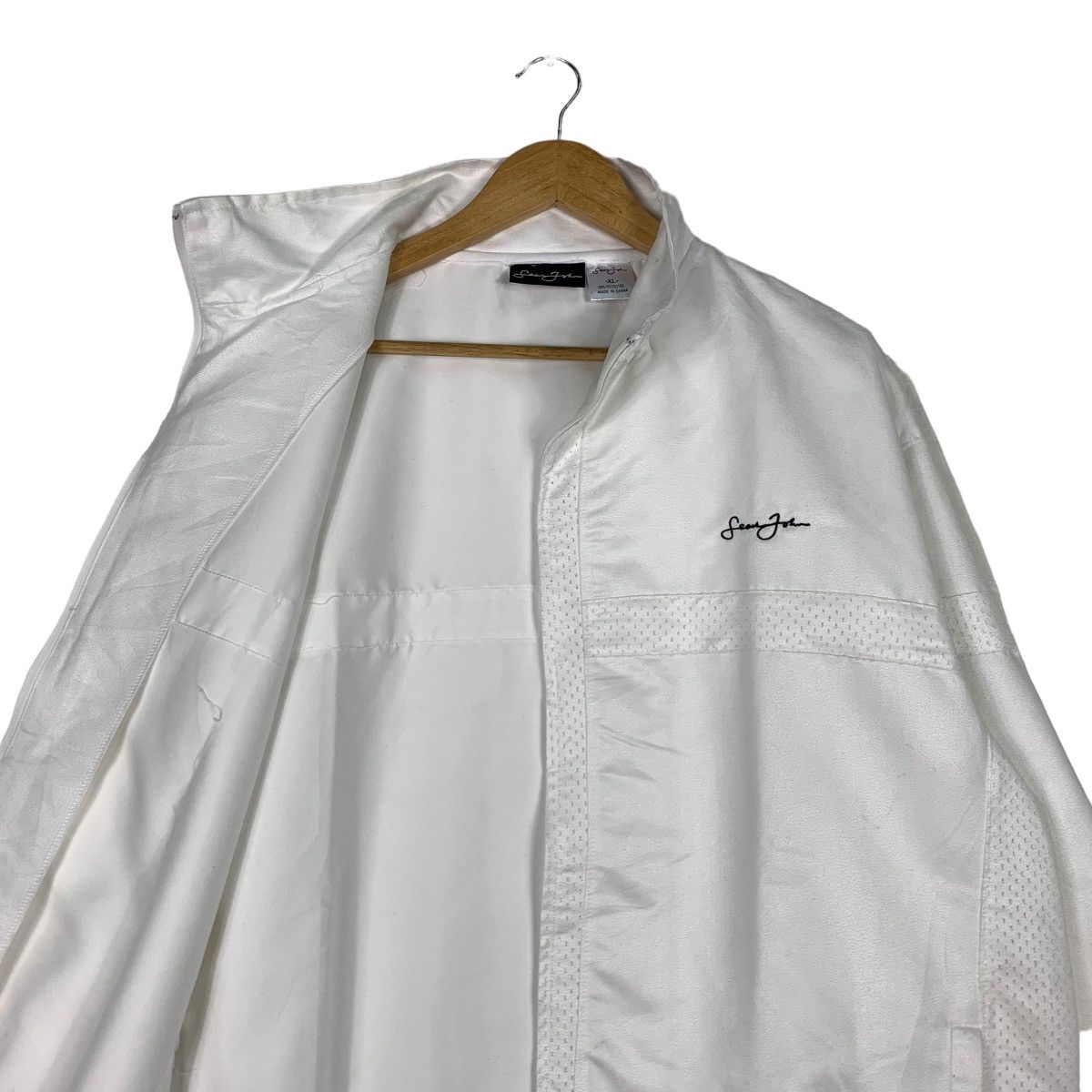 Sean John SEAN JOHN Embroidery Small Logo White Jacket #1134-C52 Size US XL / EU 56 / 4 - 8 Thumbnail
