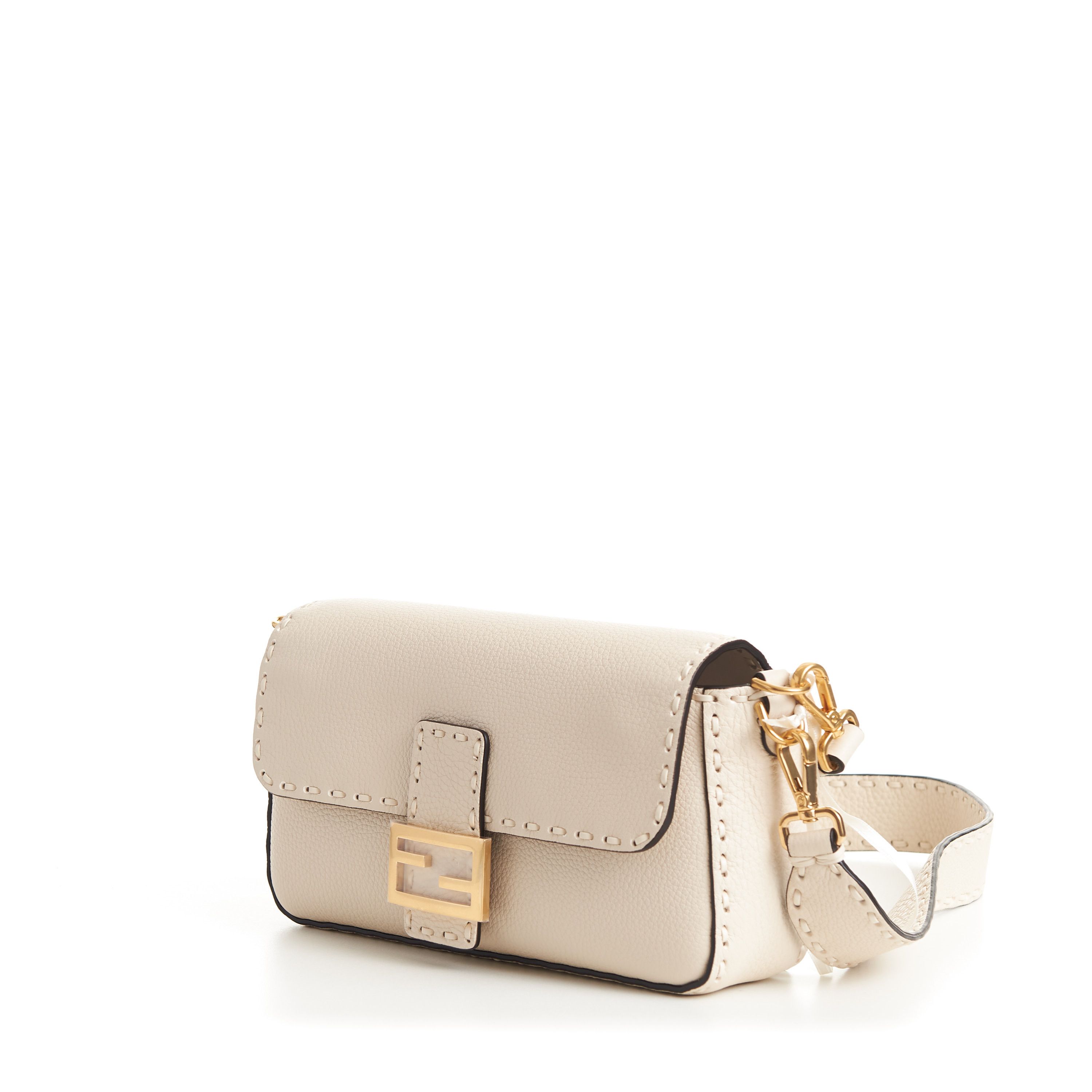 Fendi Baguette - Camellia Selleria Bag With Oversize Topstitching Size ONE SIZE - 14 Thumbnail