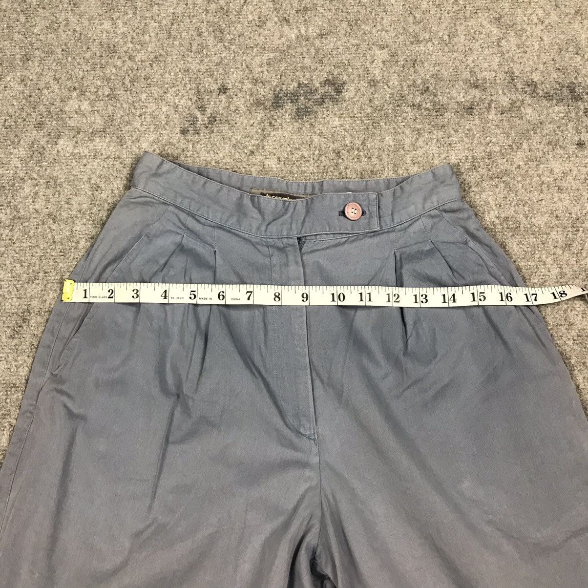 Issey Miyake × Vintage 90s Issey Miyake faded blue gray colour woman pants Size 24" / US 00 / IT 34 - 14 Thumbnail