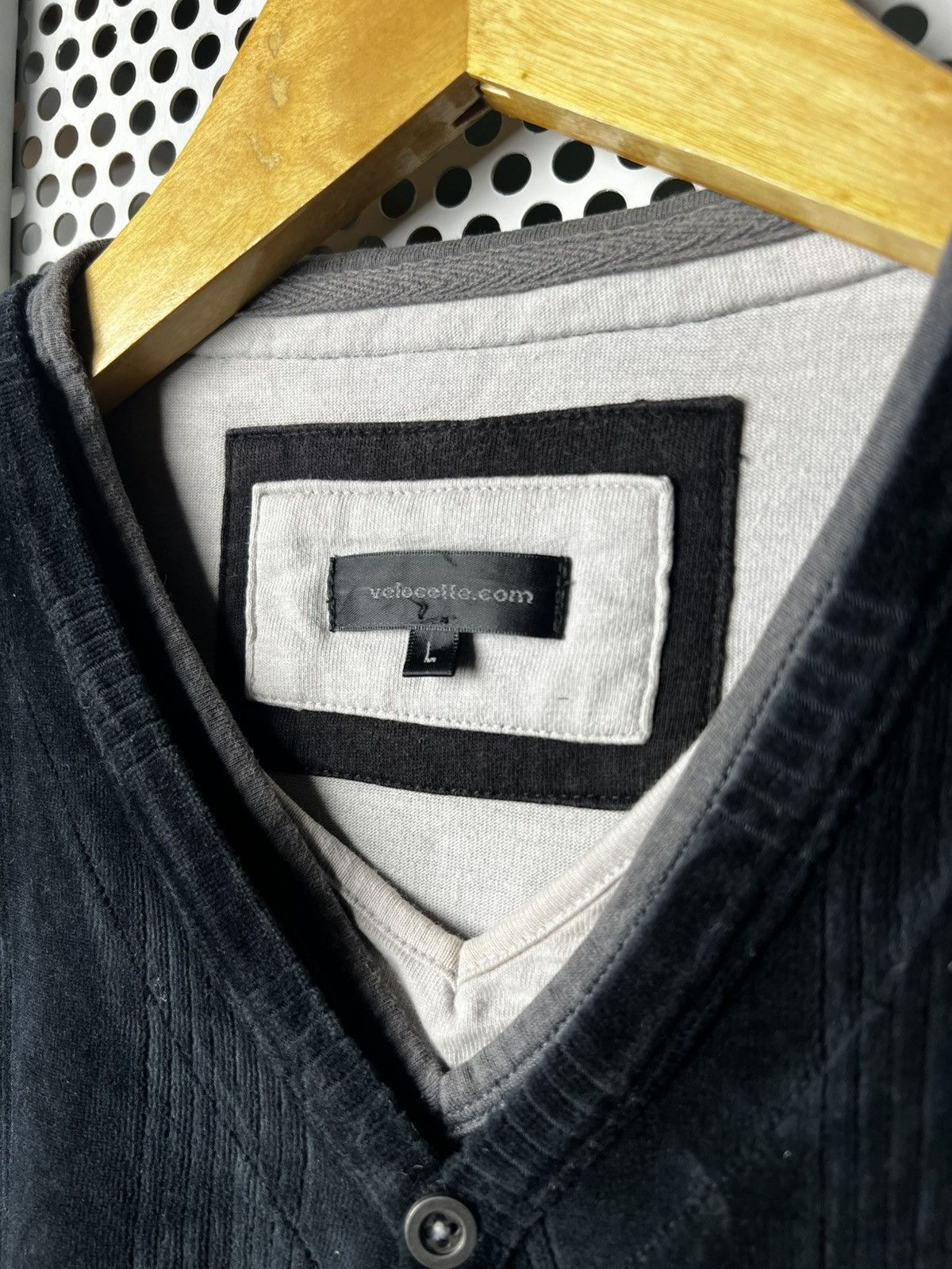 Japanese Brand Japanese Velocette Layered Velvet Longsleeve Vkei Lgb Style Size US L / EU 52-54 / 3 - 5 Thumbnail
