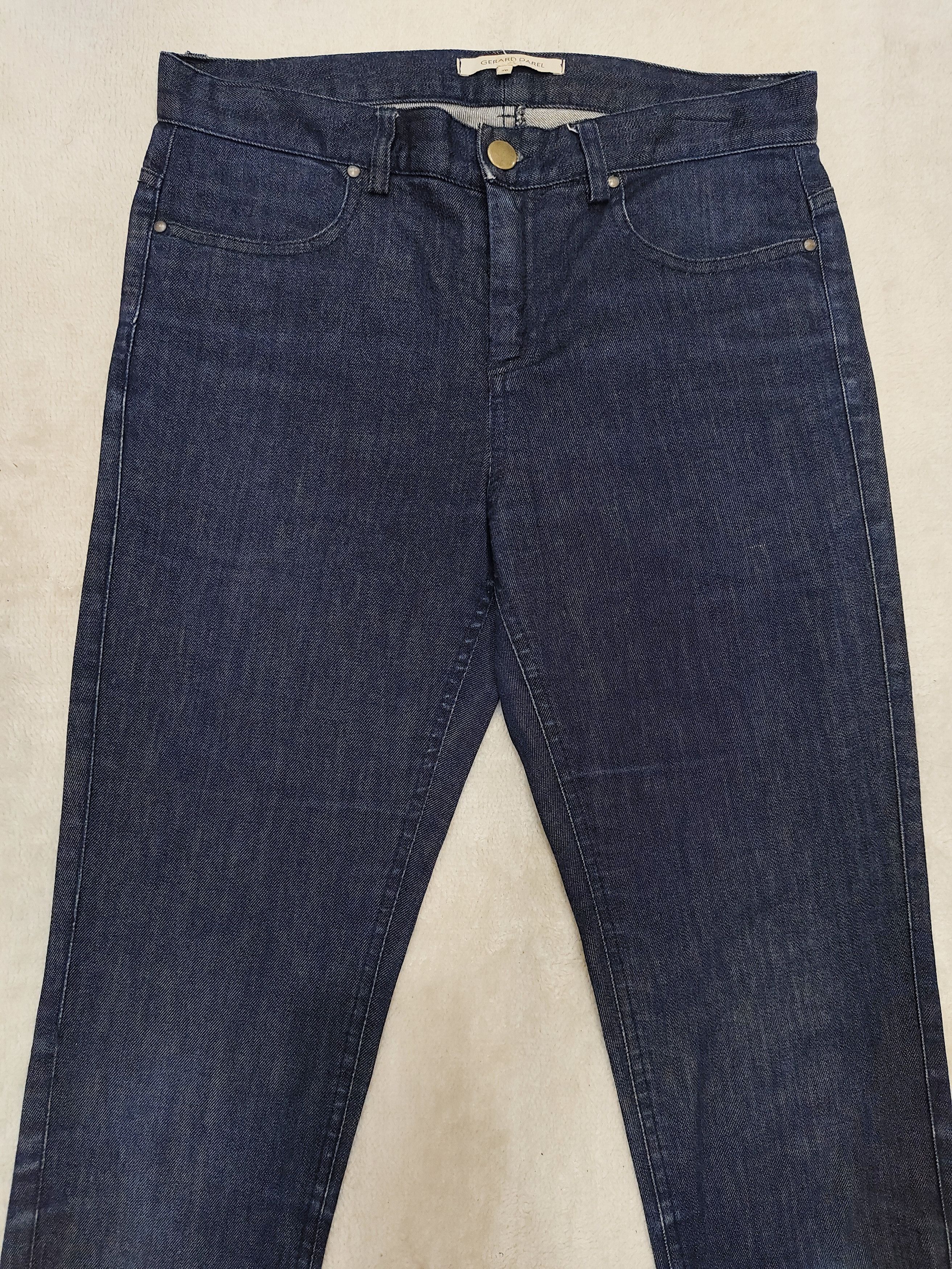 Gerard Darel Gerard Darel 🇫🇷 Y2k Parisian Minimal Zip-Hem Denim Jeans Size 29" - 2 Thumbnail