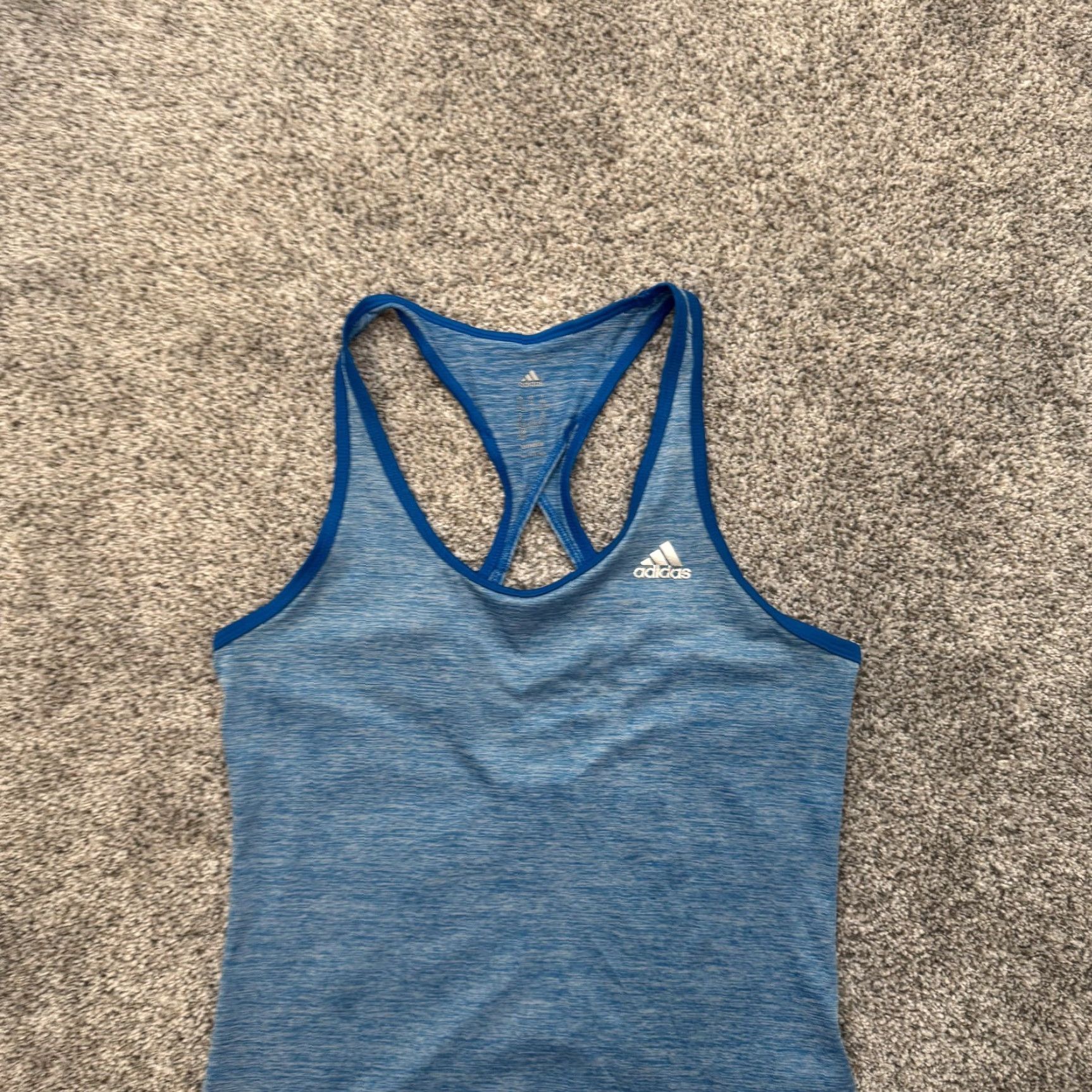 Adidas Adidas Tank Top Womens XS Blue Climalite Racerback Athletic Workout Shirt Size XS / US 0-2 / IT 36-38 - 4 Thumbnail