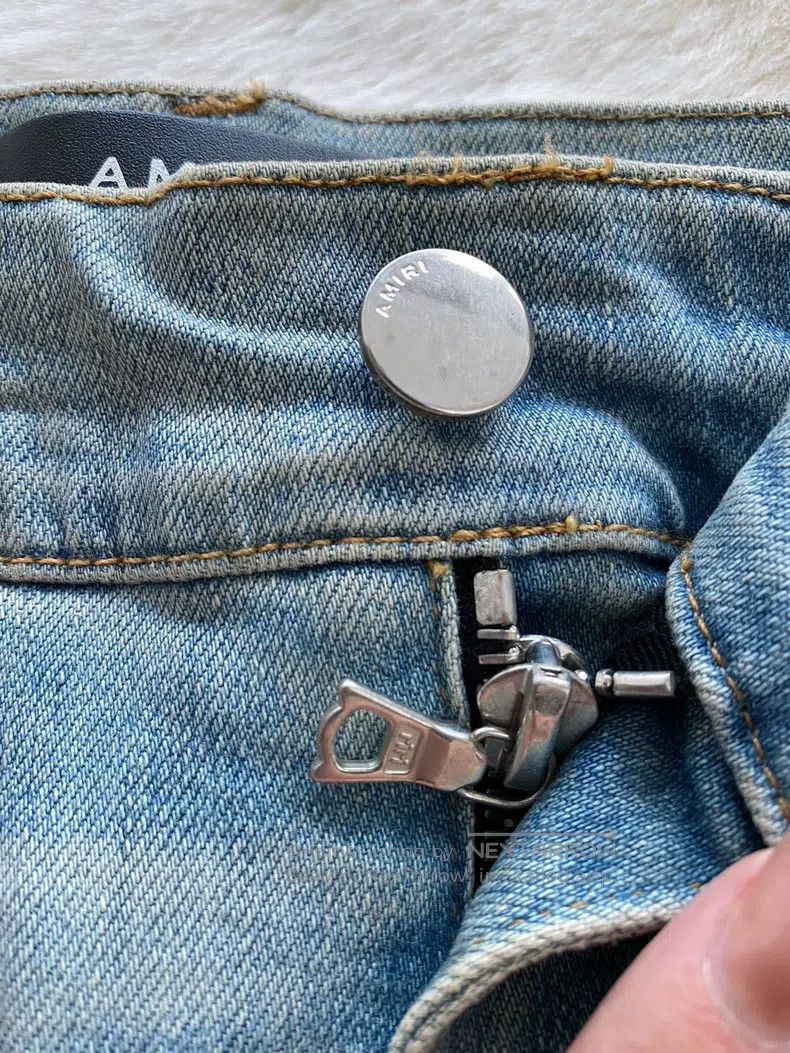 Amiri Amiri Size 29 Washing blue sports side strips destroys jean Size US 29 - 6 Thumbnail