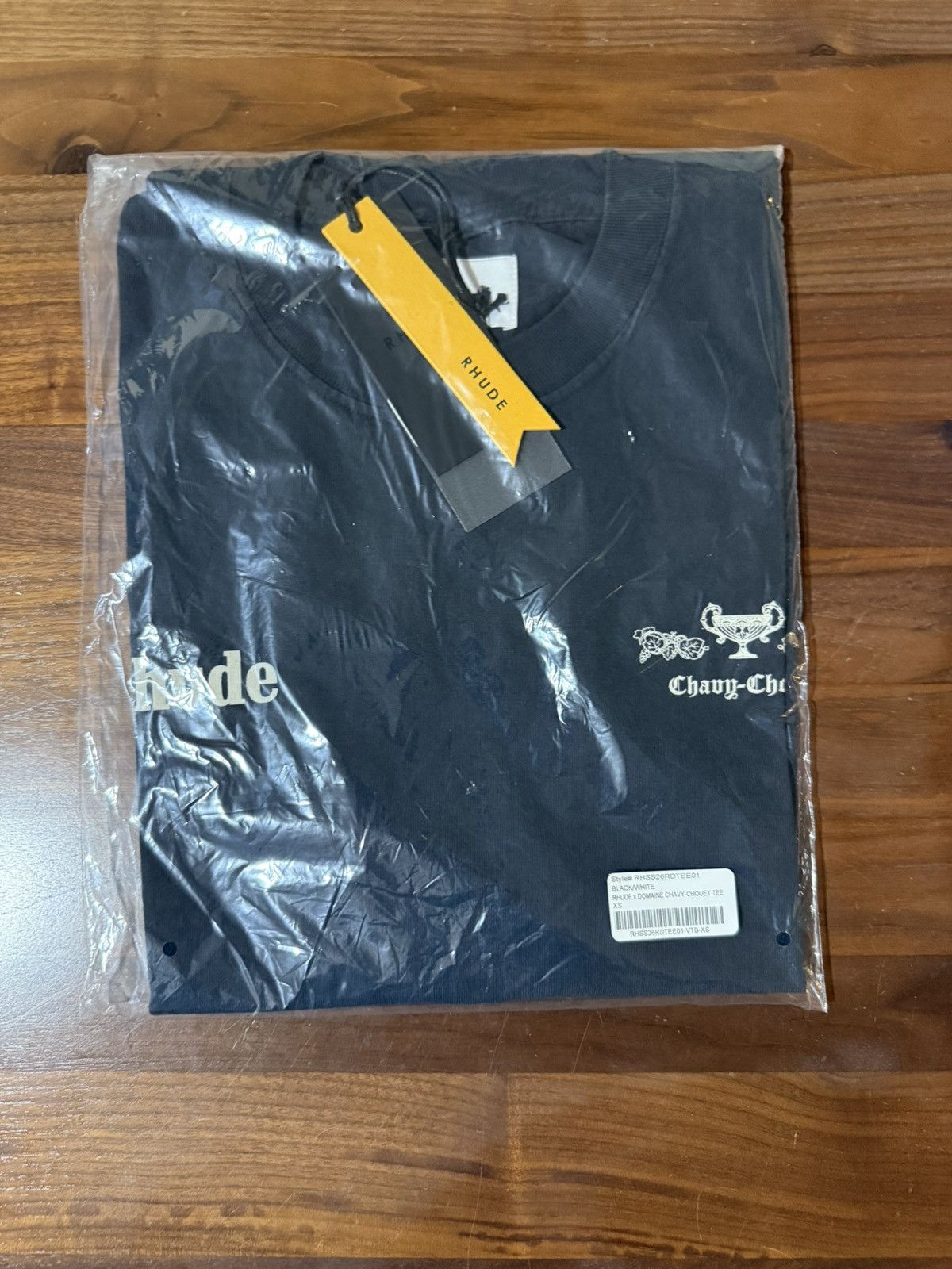 Rhude RHUDE X DOMAINE CHAVY-CHOUET TEE Graphic Logo Black XS Size US XS / EU 42 / 0 - 3 Thumbnail