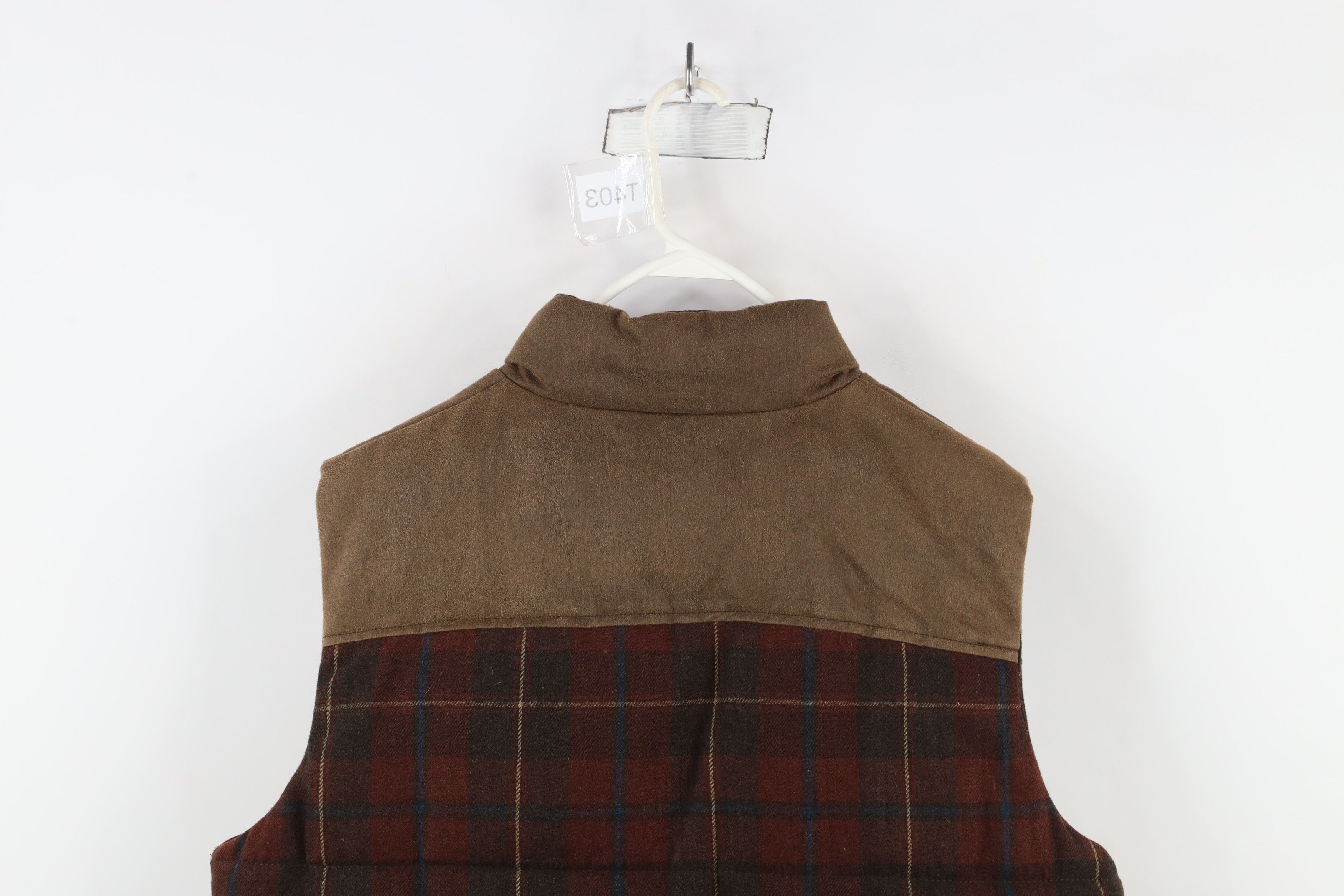Vintage Vintage 90s Streetwear Full Button Puffer Vest Jacket Plaid Size US L / EU 52-54 / 3 - 11 Thumbnail