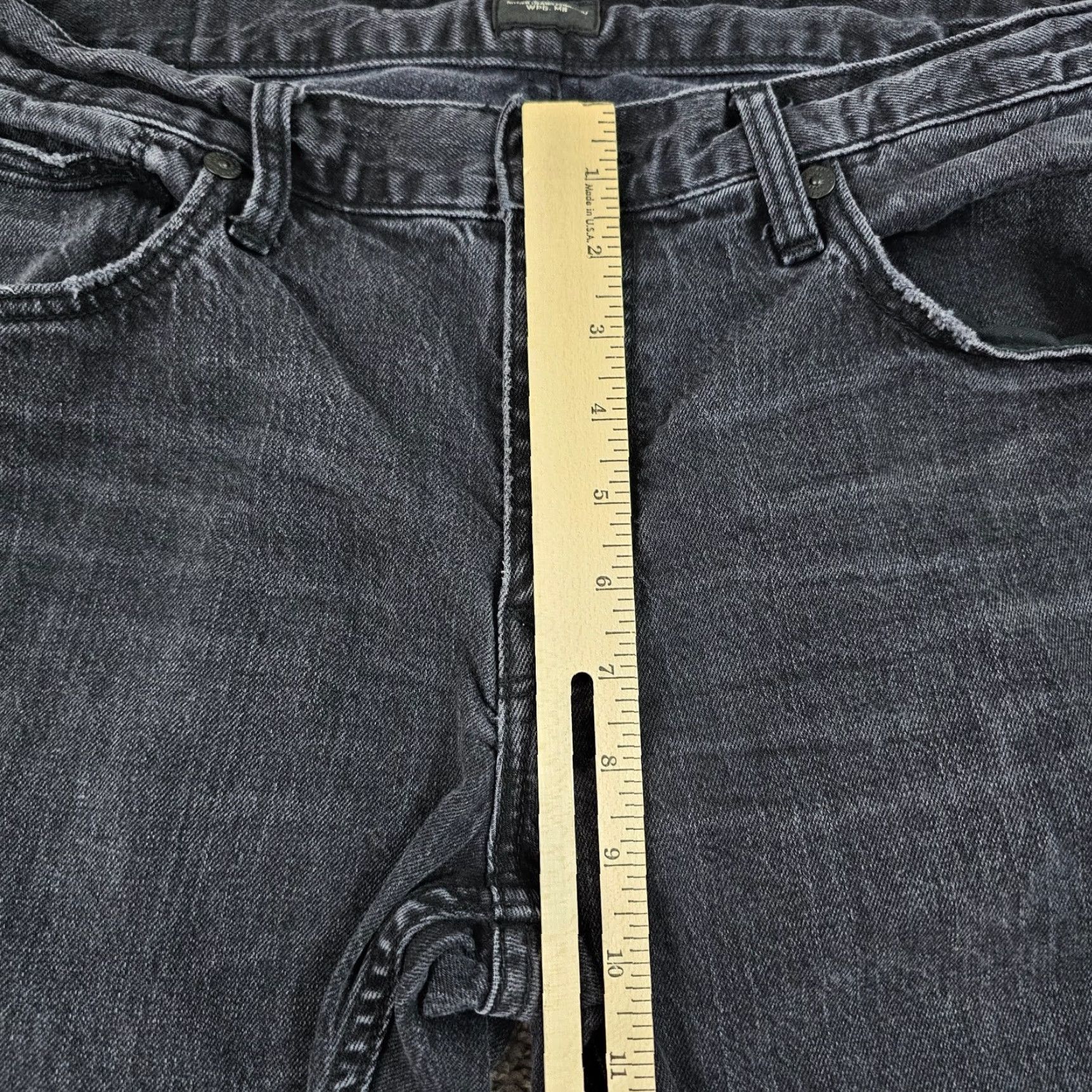 Silver Jeans Co. Silver Jeans Mens 33x32 Black Slim Straight Leg Distressed Stretch Denim Kenaston Size US 32 / EU 48 - 4 Thumbnail