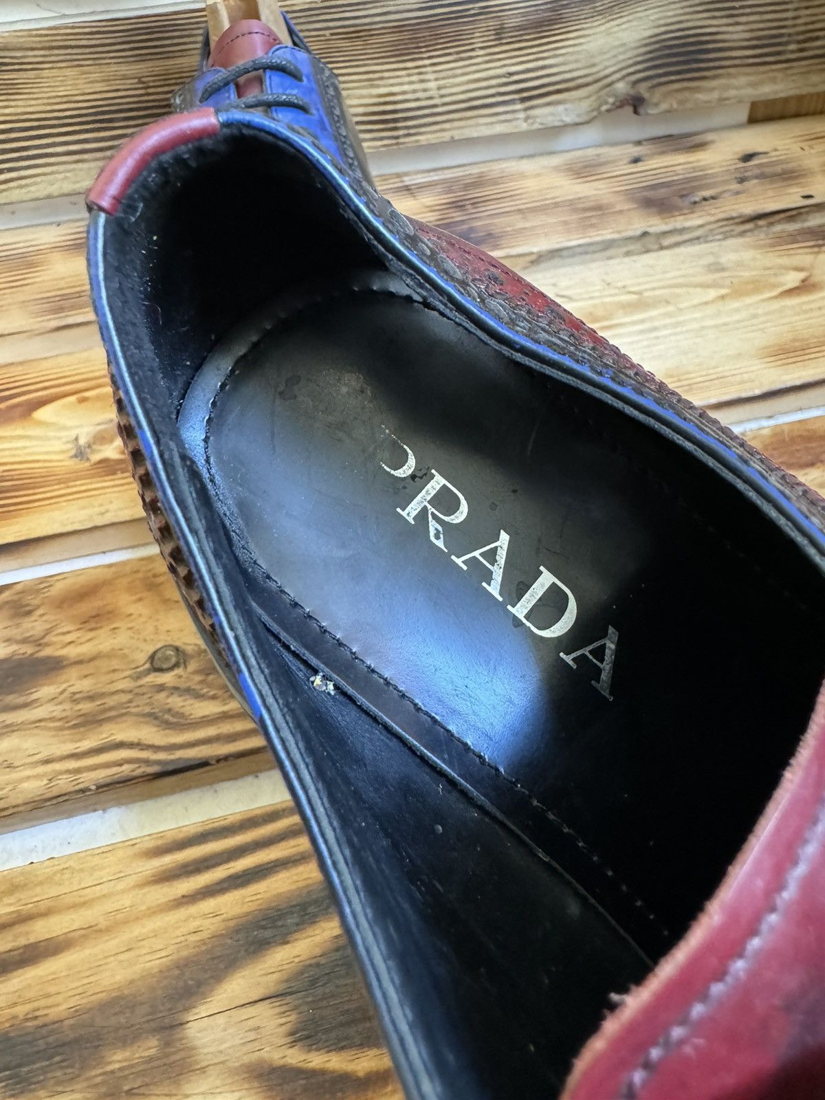 Prada Brogue platform leather derby Size US 8 / EU 41 - 8 Thumbnail