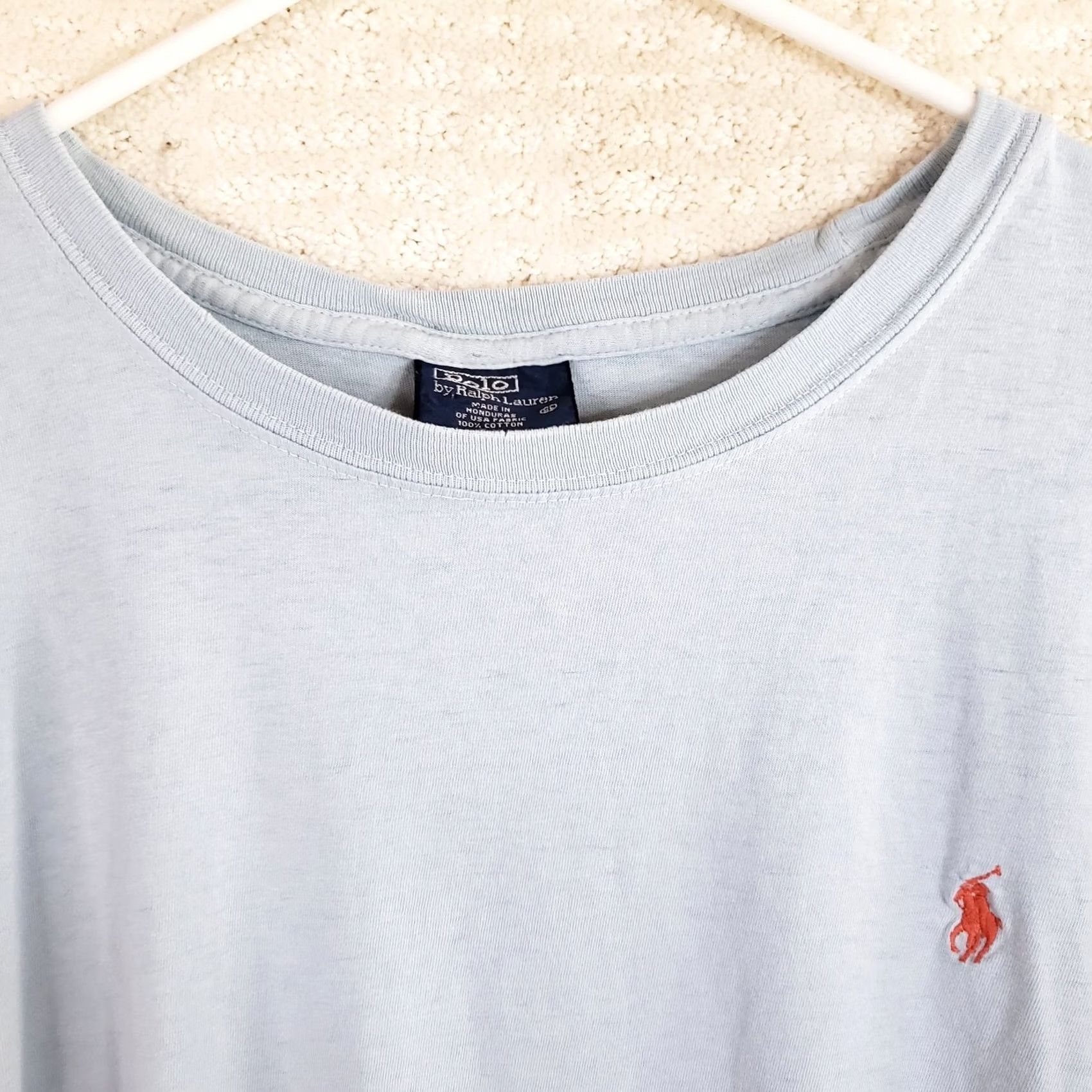 Polo Ralph Lauren Polo Ralph Lauren Shirt Men XL Light Blue Short Sleeve Preppy Crewneck Size US XL / EU 56 / 4 - 3 Thumbnail