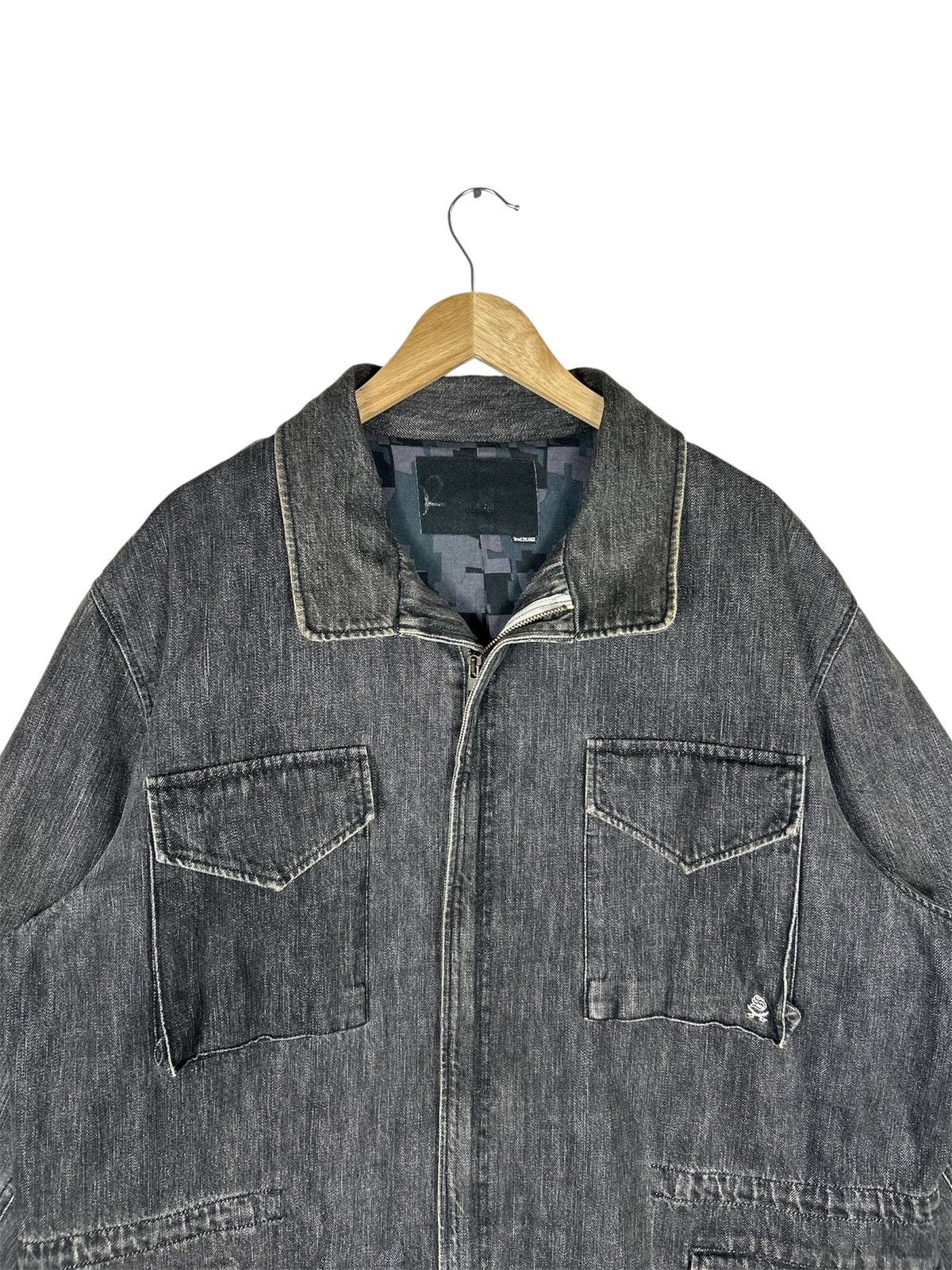 Swagger Vntage SWAGGER Denim Jacket Black Washed Japanese Streetwear Size US XL / EU 56 / 4 - 4 Thumbnail