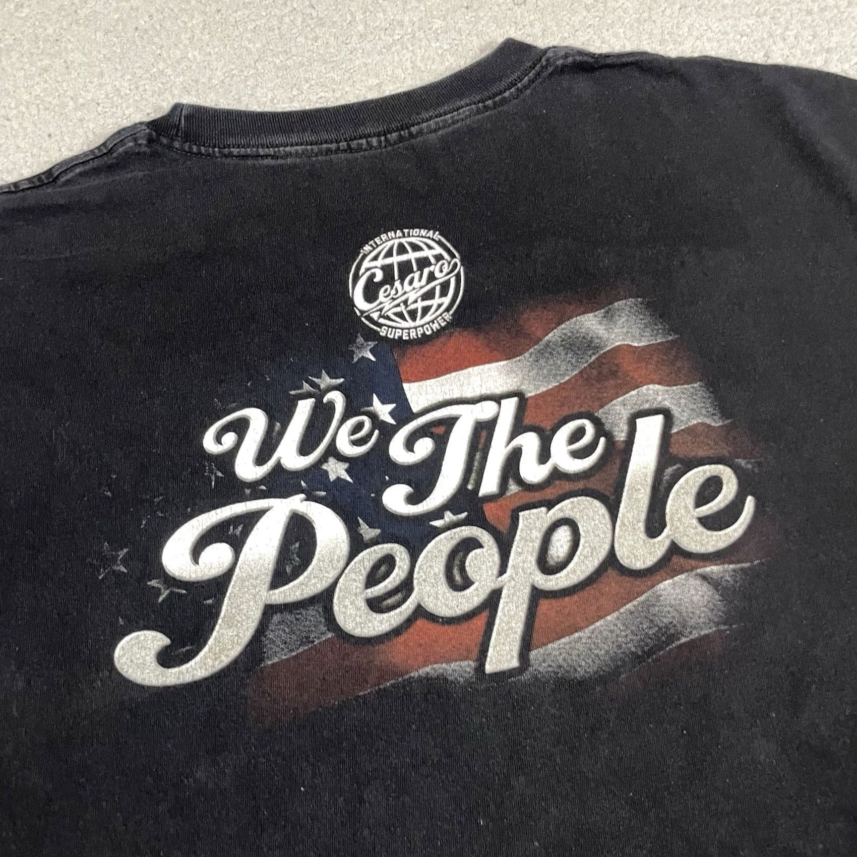 Vintage VINTAGE WWE T Shirt Adult 3XL Black Cesaro Claudio Castagnoll We The People Logo Patriotic Retro Mens Shirt Size US XXL / EU 58 / 5 - 7 Thumbnail