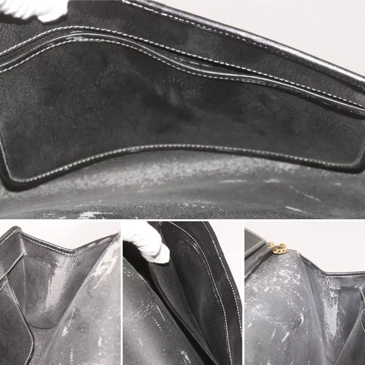 Christian Dior Monsieur × Dior × Vintage Christian Dior Vintage Honeycomb Canvas Chain Shoulder Bag Size ONE SIZE - 20 Thumbnail
