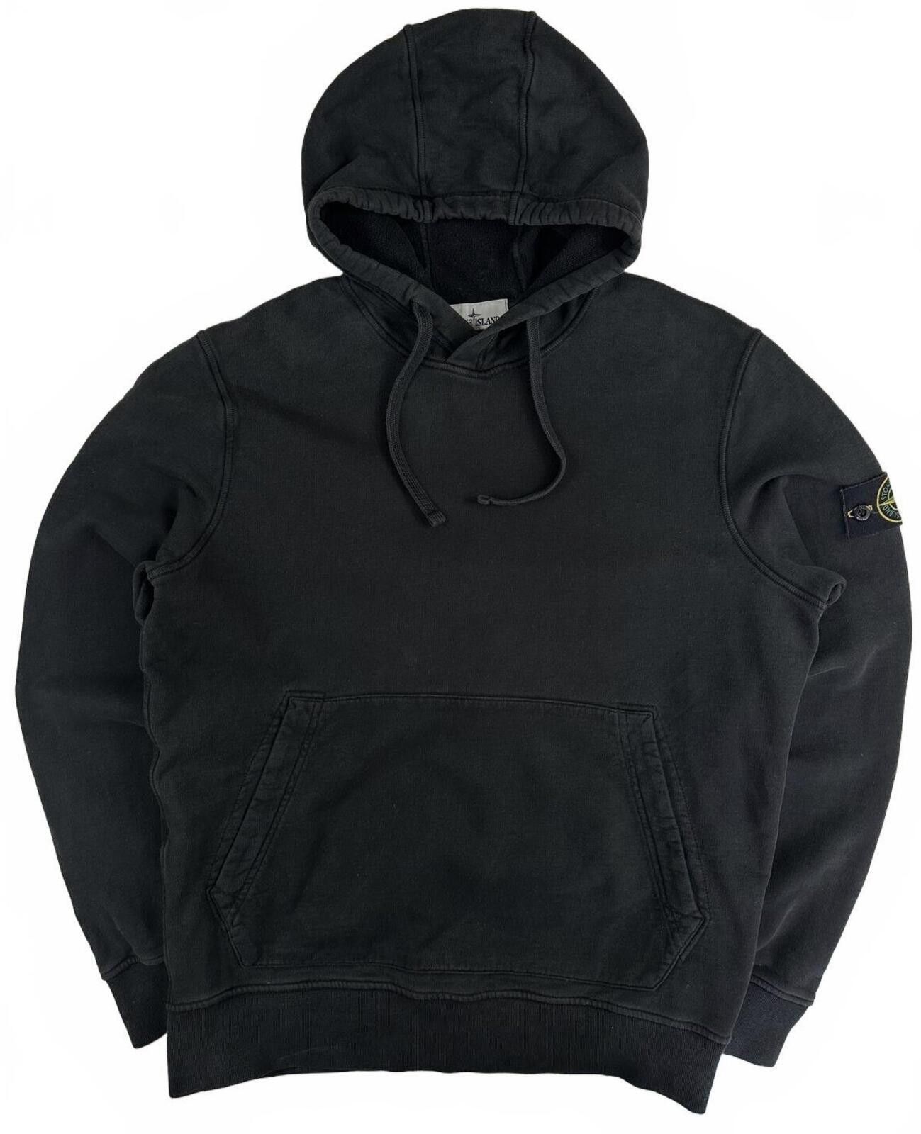 Stone Island Stone Island Pullover Cotton Hoodie Black Large Size US L / EU 52-54 / 3 - 1 Thumbnail