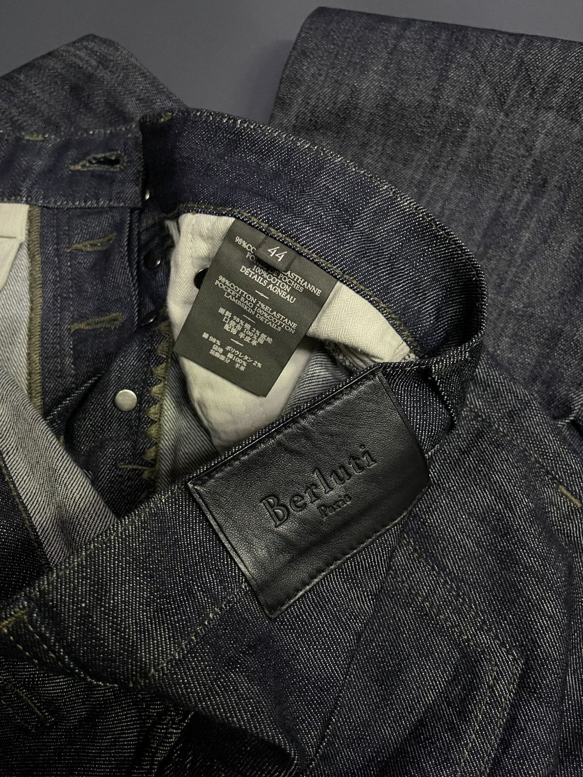 Berluti × Designer × Japanese Brand BERLUTI PARIS DESIGNER ITALY SELVEDGE DENIM JEANS Size US 30 / EU 46 - 7 Thumbnail