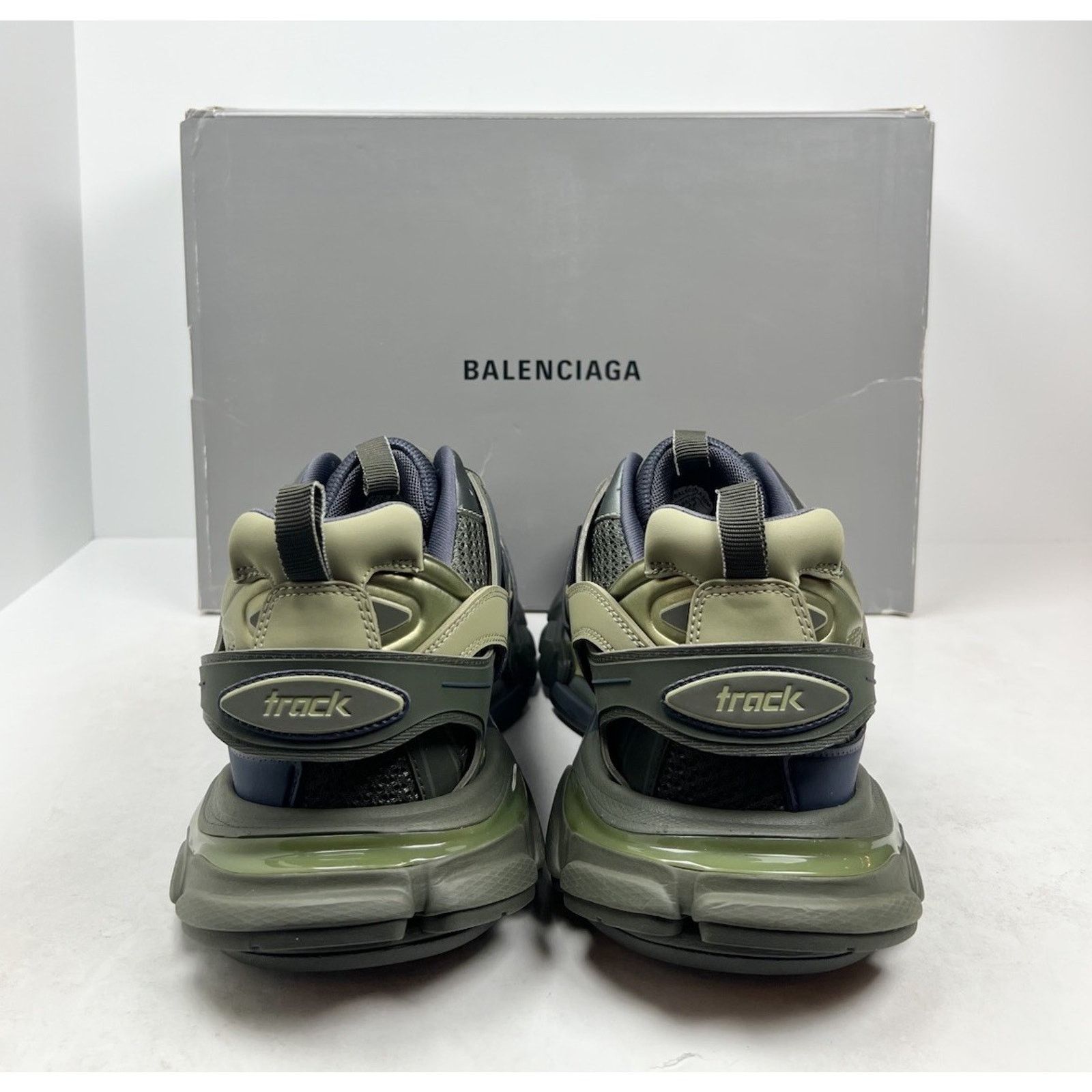 Balenciaga Size 45EU/12US - Balenciaga Track Green/Navy/Yellow Size US 12 / EU 45 - 3 Thumbnail