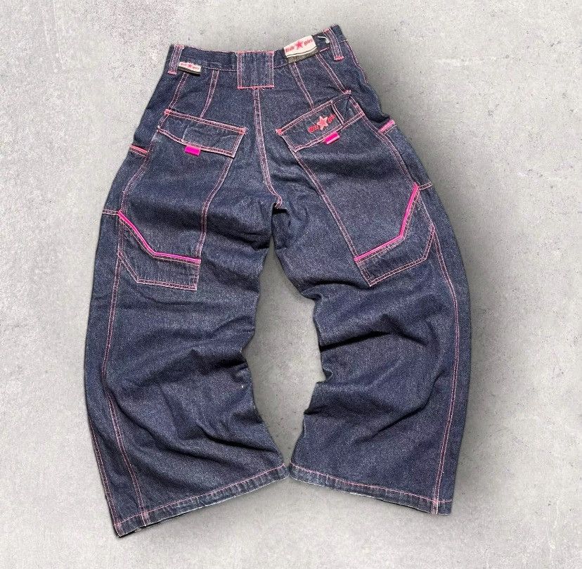 JNCO 90s Kikwear industry wide leg baggy jeans Size 27" / US 4 / IT 40 - 3 Thumbnail