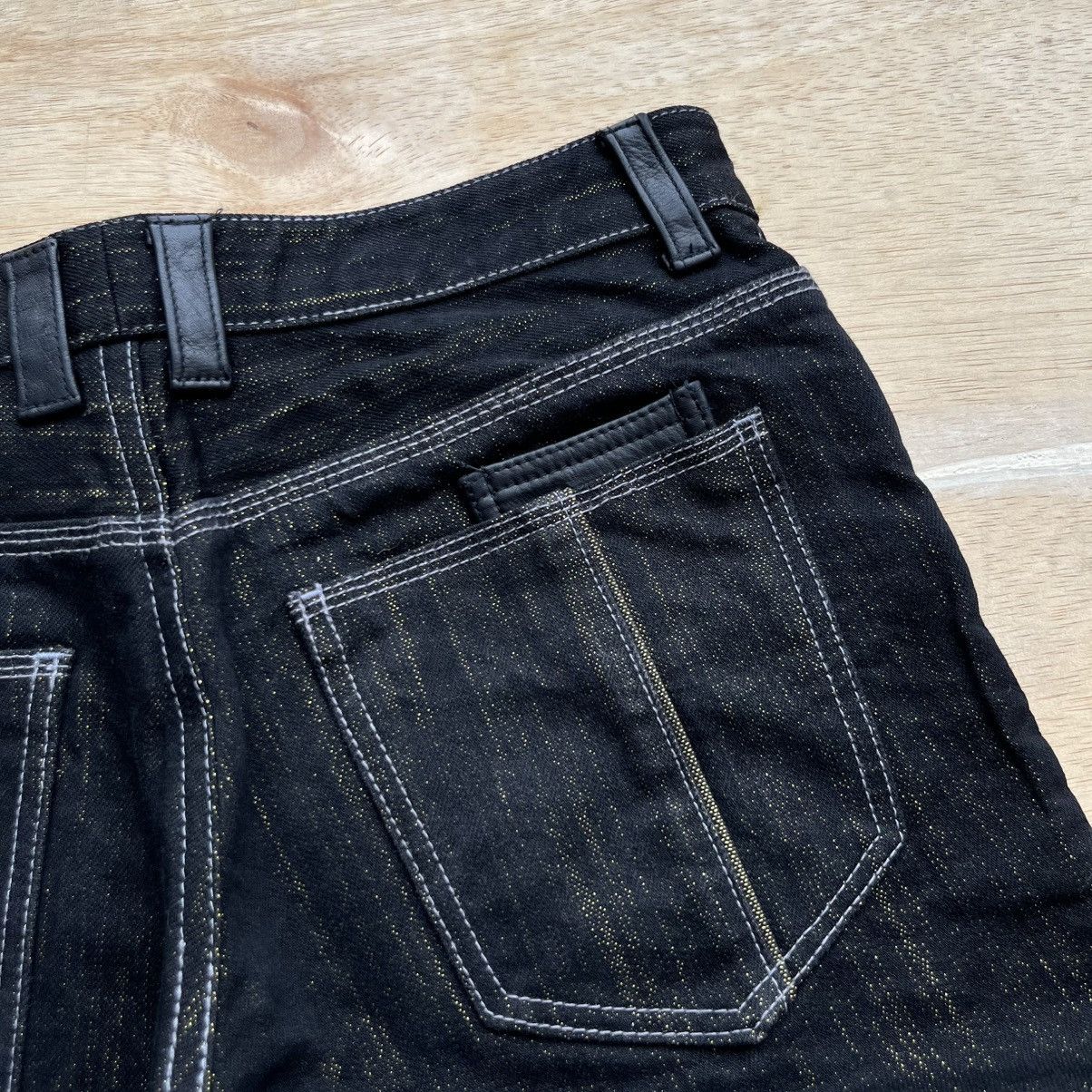 Studio D'Artisan ARTISAN DENIM BLACK GOLD LEATHER COIN POCKET JAPANESE BRAND Size US 31 - 7 Thumbnail