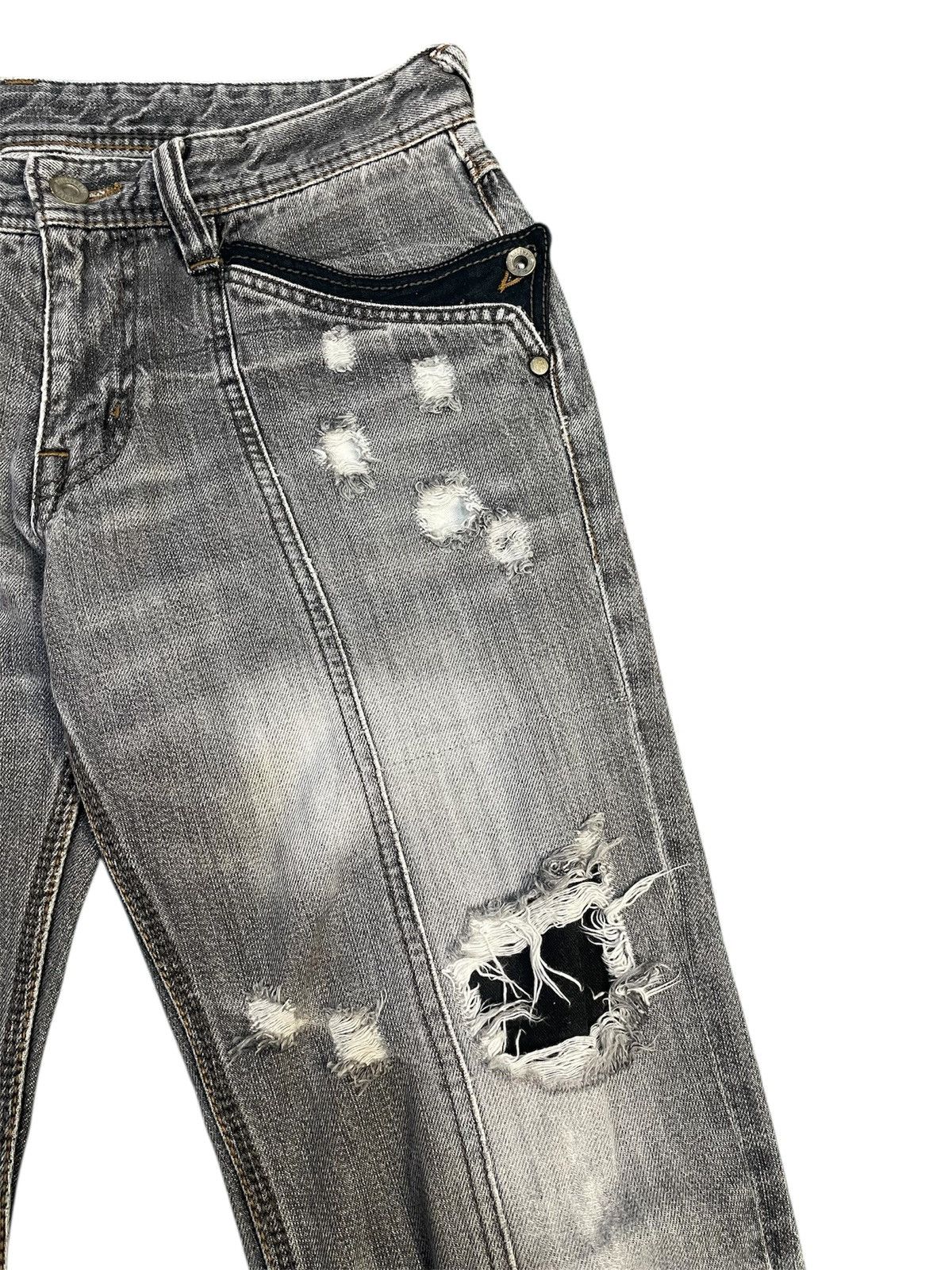 Nicole Club Vintage Hideways Nicole Thrashed & Repair Flare Jeans Size US 32 / EU 48 - 6 Thumbnail