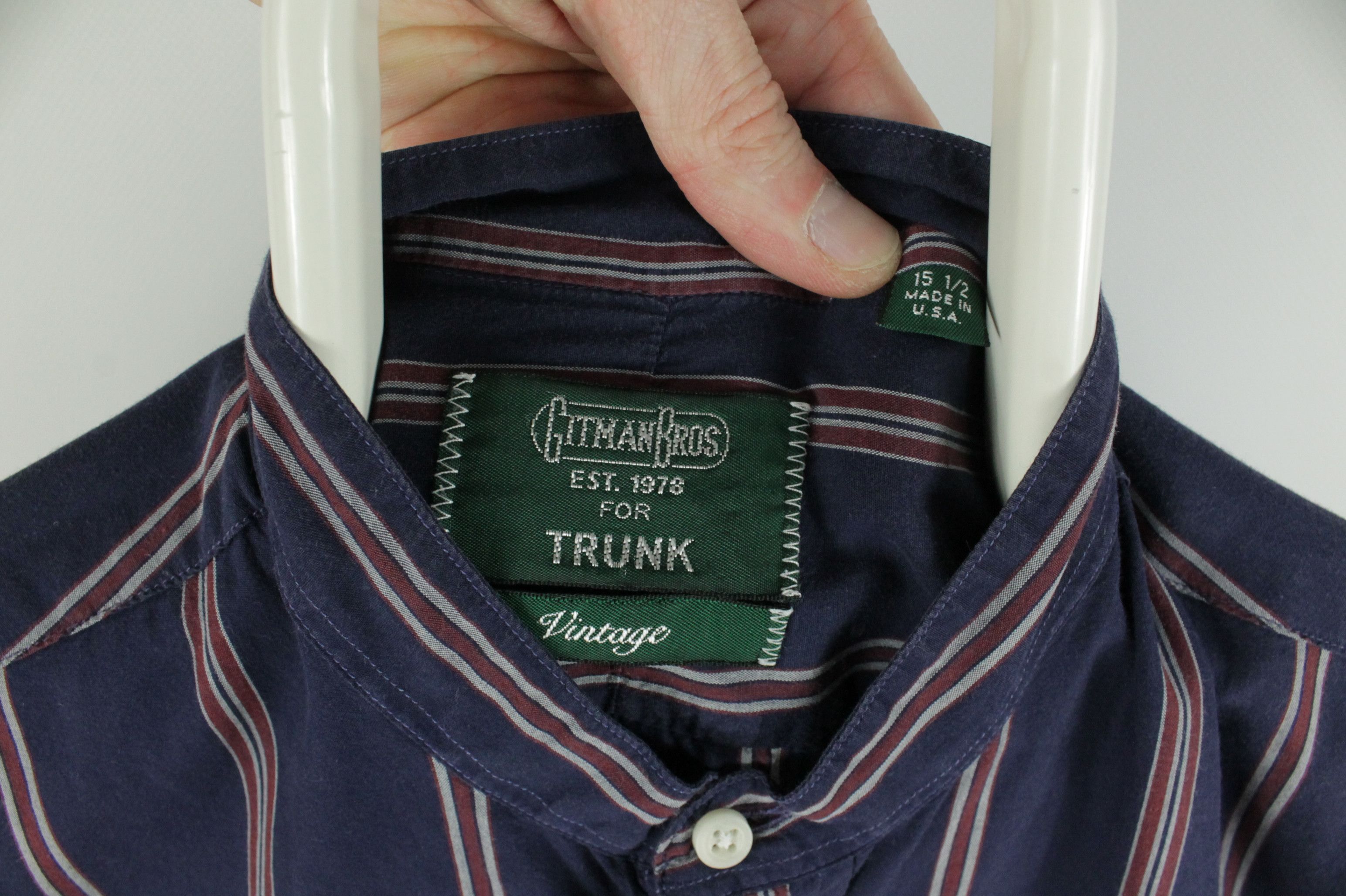Gitman Bros. Vintage Gitman Bros. Vintage Cotton Silk Striped Shirt Made in USA Size US M / EU 48-50 / 2 - 3 Thumbnail