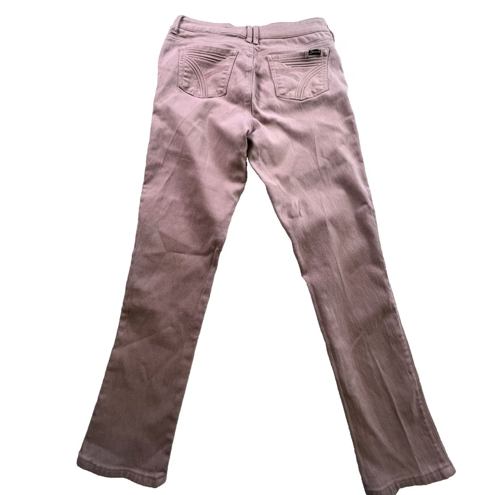 Vintage Seven7 Women's High Rise Skinny Jeans Mauve Size 8 Pink Denim Size 30" / US 8 / IT 44 - 5 Thumbnail