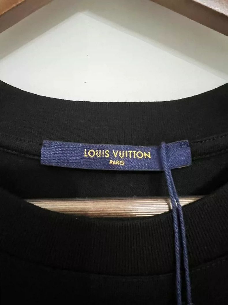 Louis Vuitton Louis Vuitton Black Logo Short Sleeve TShirt-2506 Size US M / EU 48-50 / 2 - 5 Thumbnail