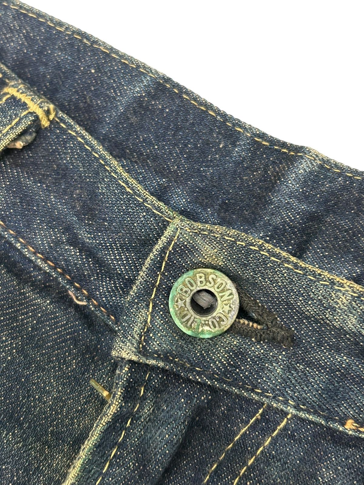 20471120 × Japanese Brand Vintage Bobson Selvedge Redline Japan Denim Indigo Washed Size US 31 - 14 Thumbnail