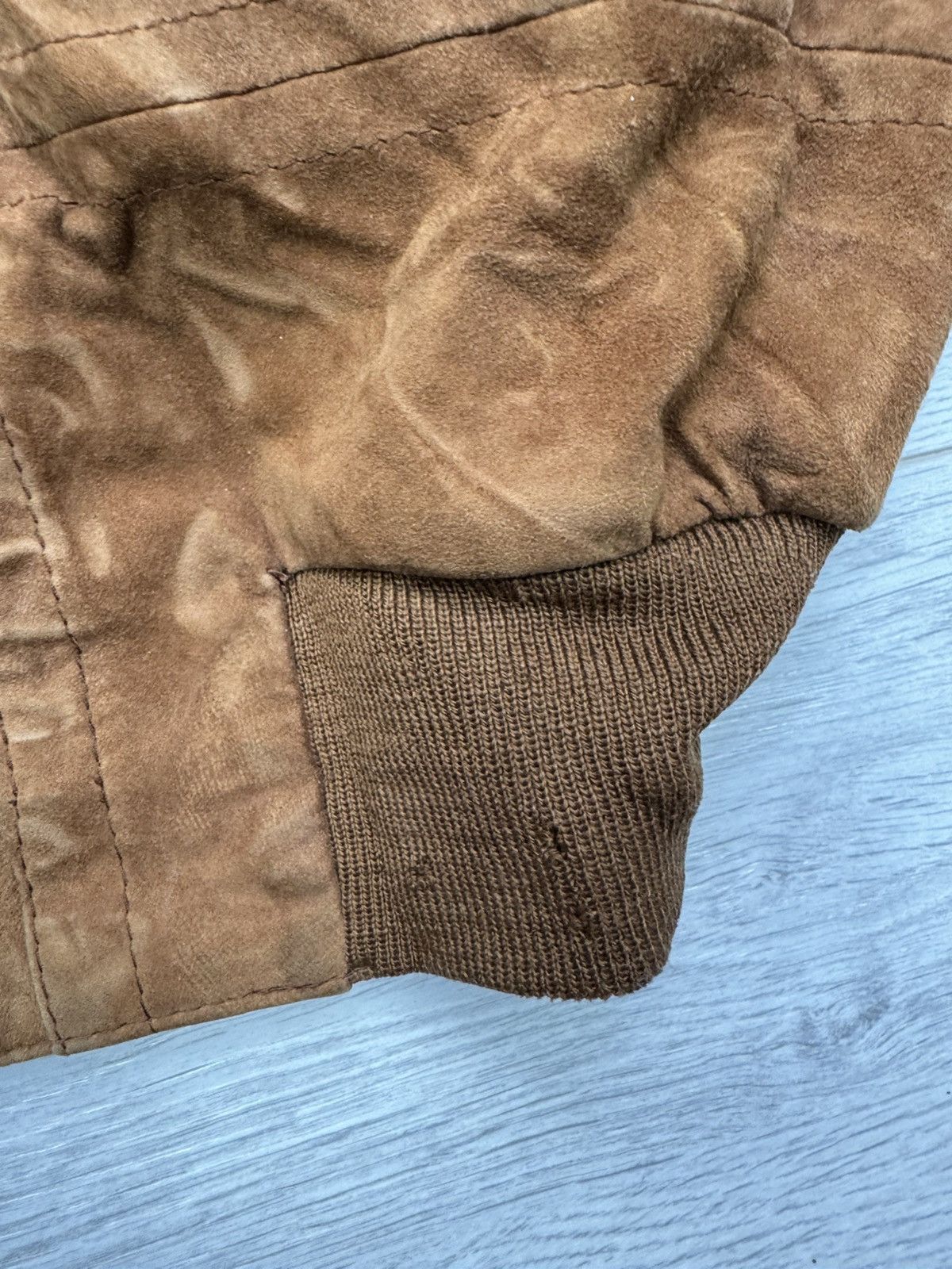 Hysteric Glamour CRAZY RICK OWENS STYLE SUEDE LEATHER JACKET FUR HOOD SWAG Size US M / EU 48-50 / 2 - 7 Thumbnail