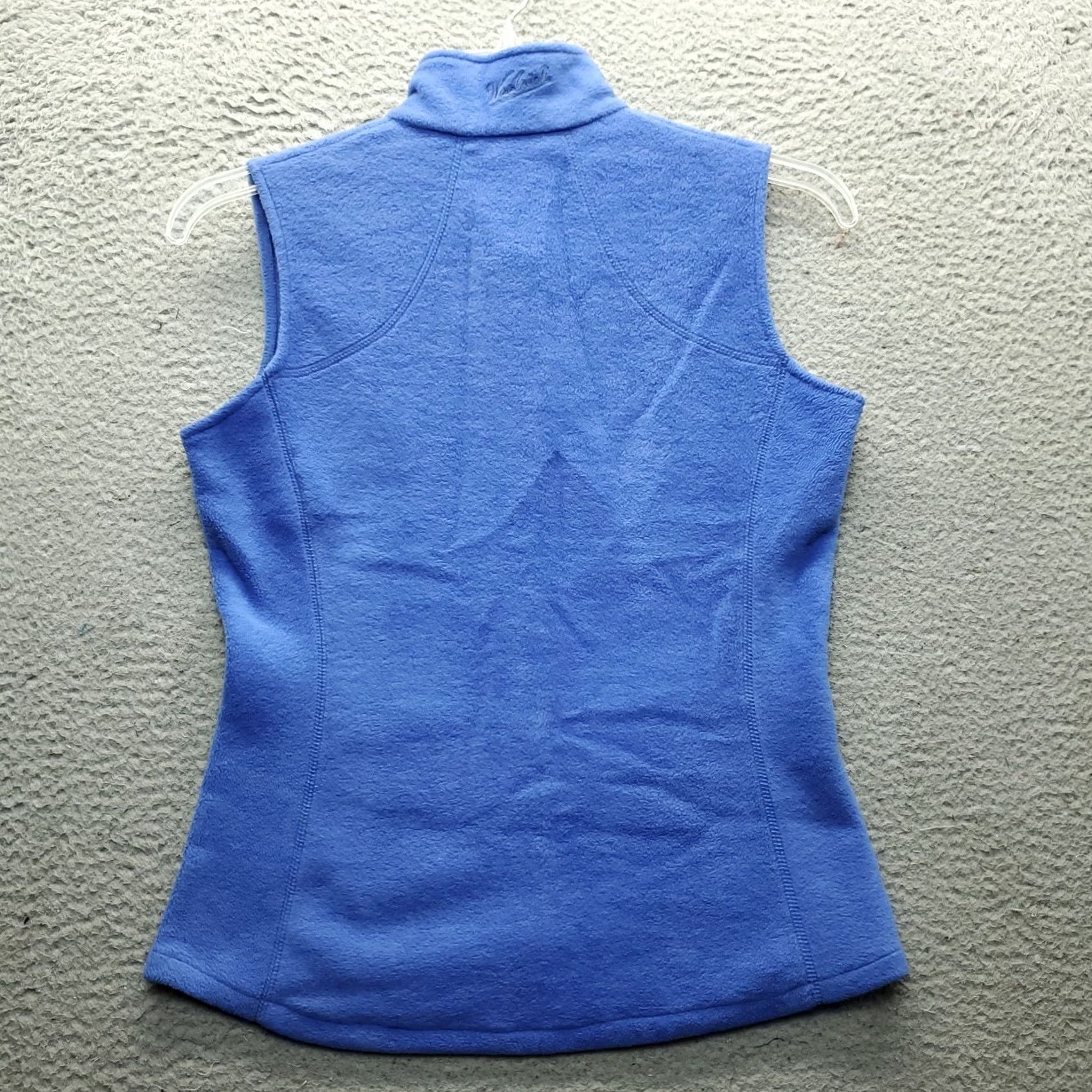 Vintage Woolrich Womens Size S Blue Fleece Vest Slim Fit Mock Neck Full Zip Shirt Vest Size S / US 4 / IT 40 - 2 Thumbnail