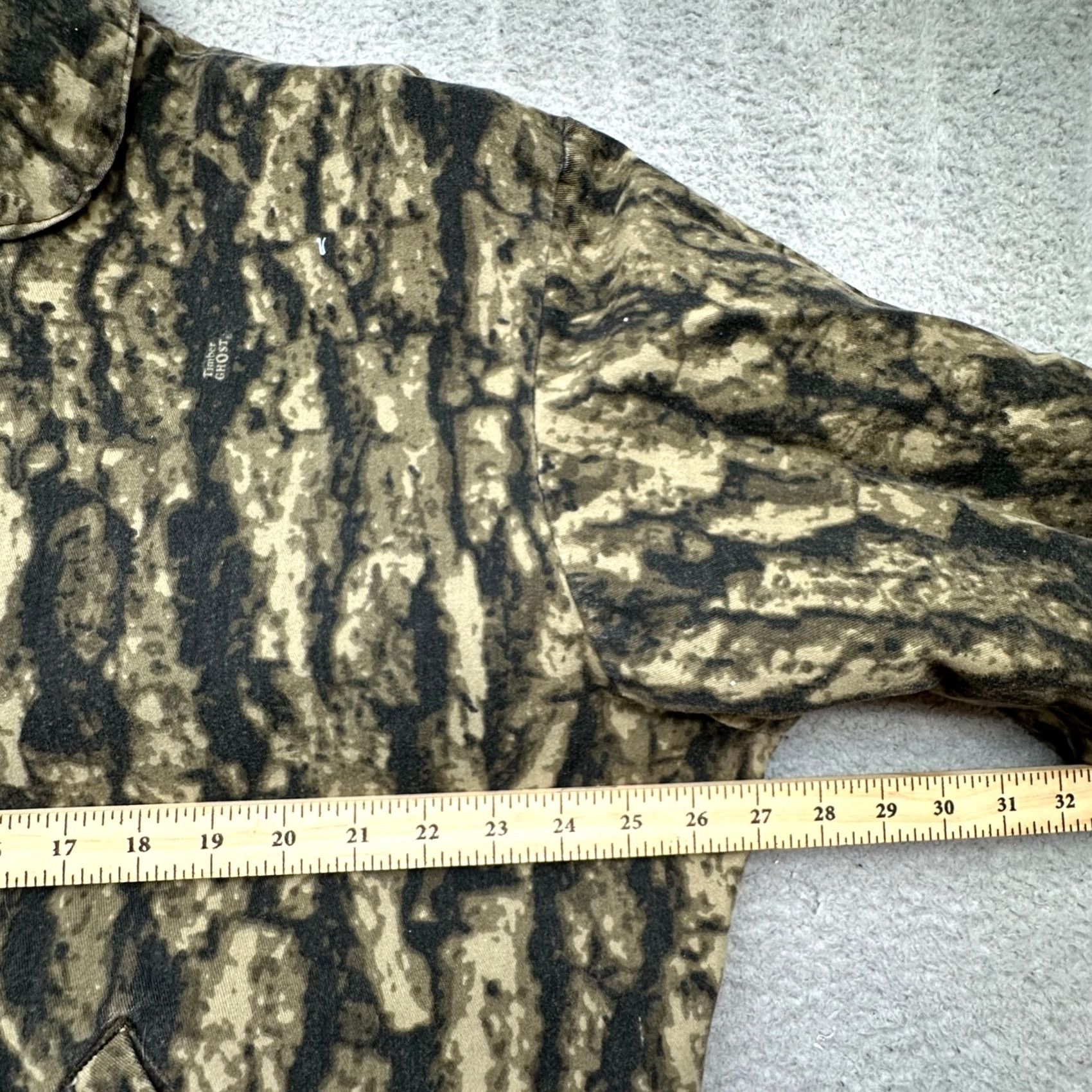 Vintage VINTAGE Gander Mountain Timber Ghost Camouflage Bomber Jacket Mens Large Snap Green 90s Size US L / EU 52-54 / 3 - 5 Thumbnail