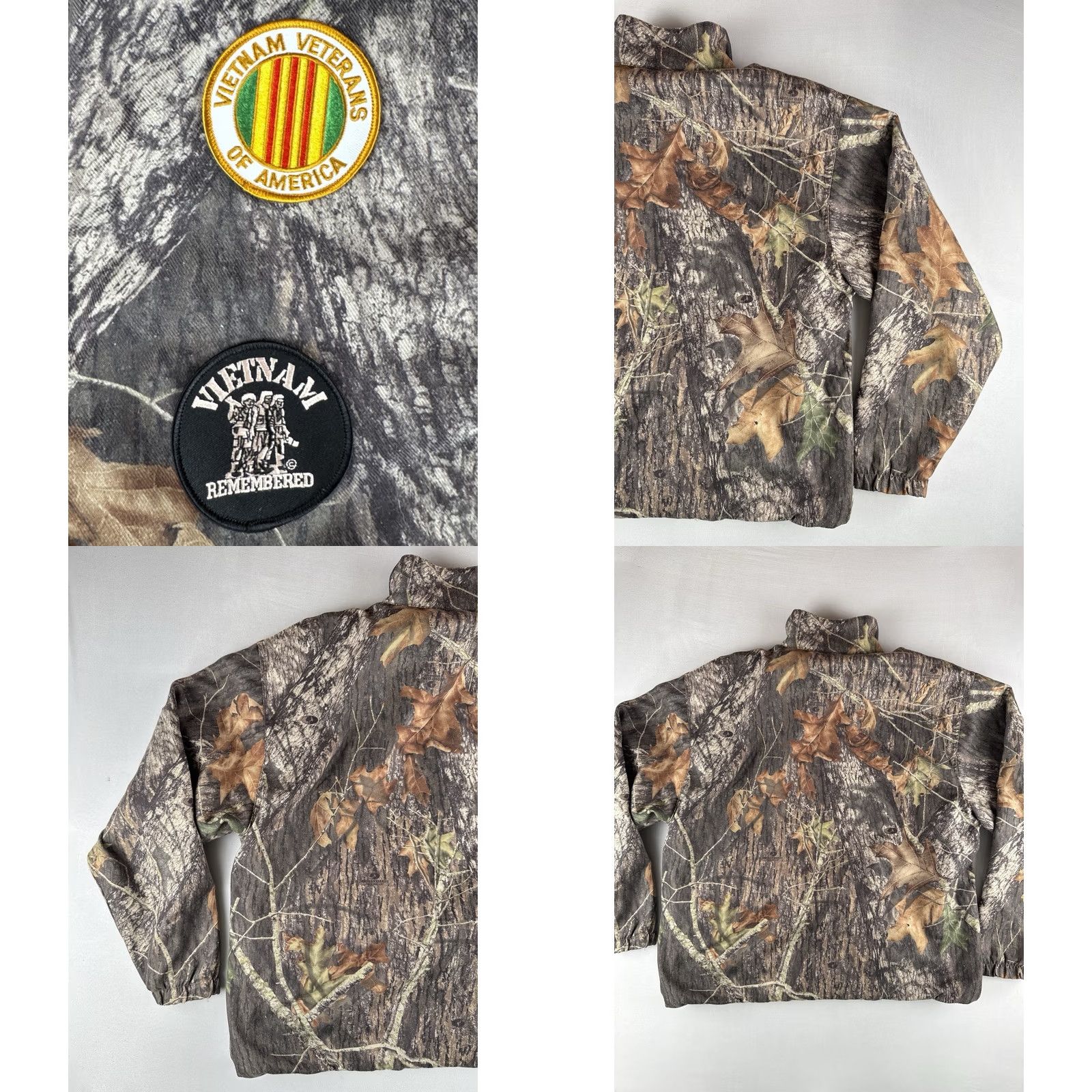 Vintage Wells Creek Outfitters Camo Hunting Jacket Fleece Lined Military Vietnam Veteran Patches USA XL Men Size US XL / EU 56 / 4 - 8 Thumbnail