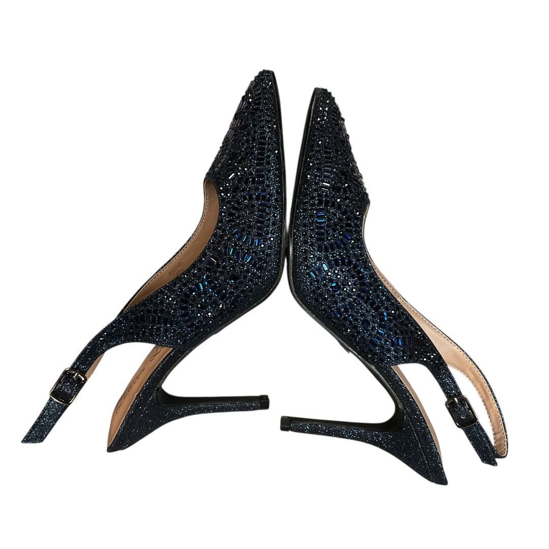 Other Lauren Lorraine Rhinestone Slingback Heels Navy Sz 8.5 NWB Size US 8.5 / IT 38.5 - 9 Thumbnail