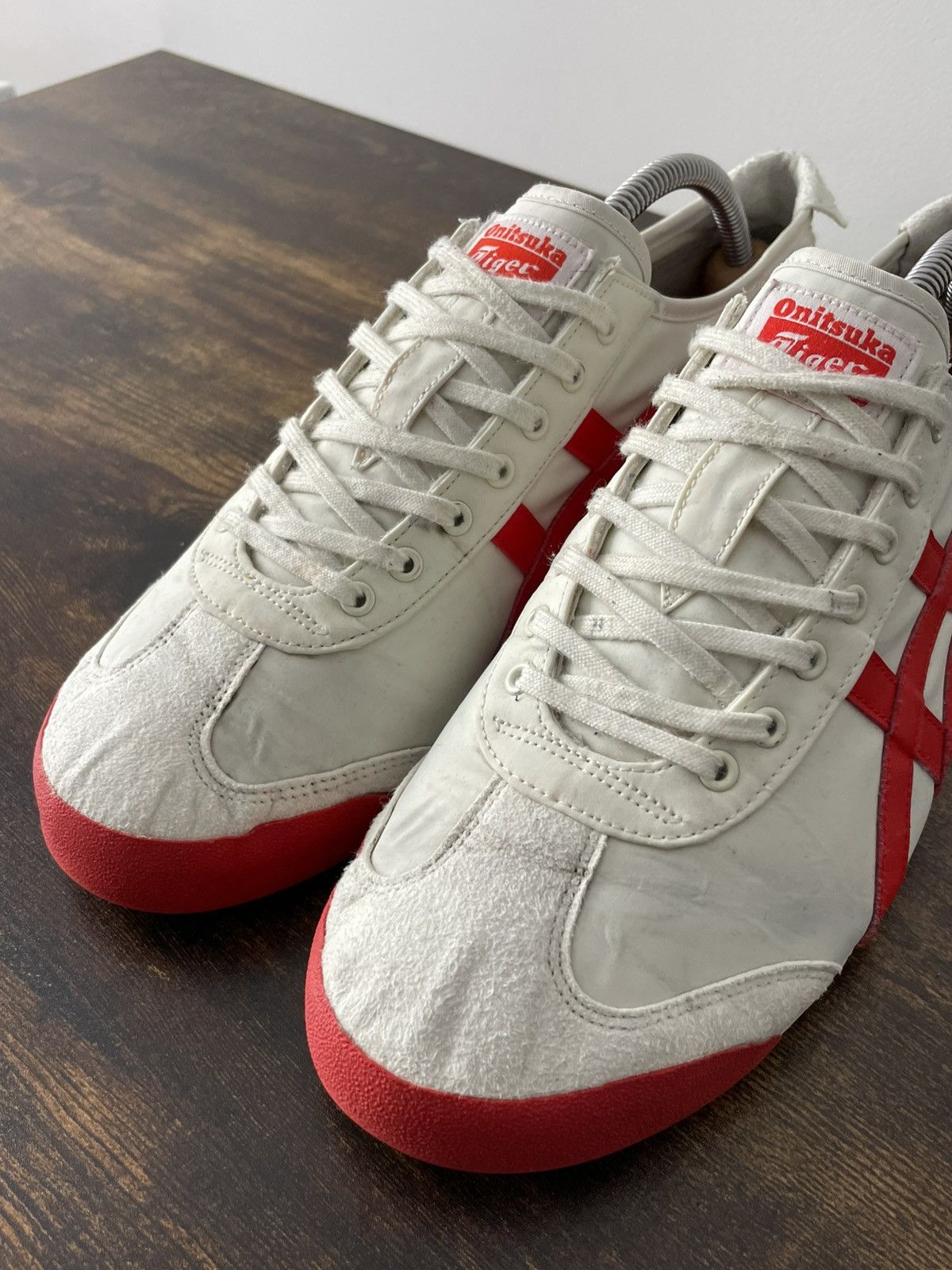 Asics Asics Onitsuka Tiger Shoes White/Red Y2K Size US 9.5 / EU 42-43 - 7 Thumbnail