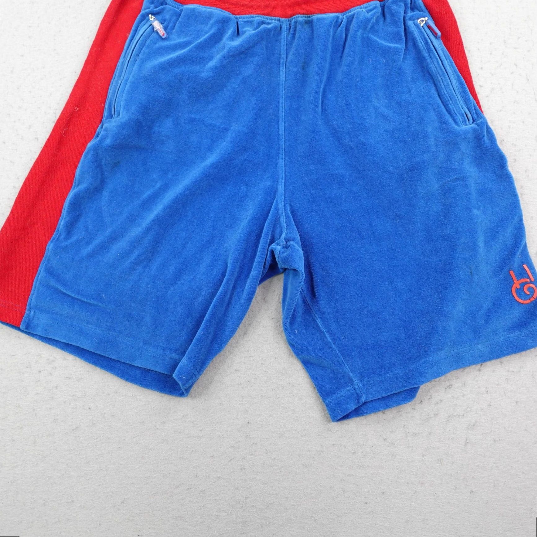 Fubu VINTAGE Harlem Globetrotters Shorts Mens 3XL Blue Red FUBU Velour Y2K Basketball Size US 39 - 3 Thumbnail