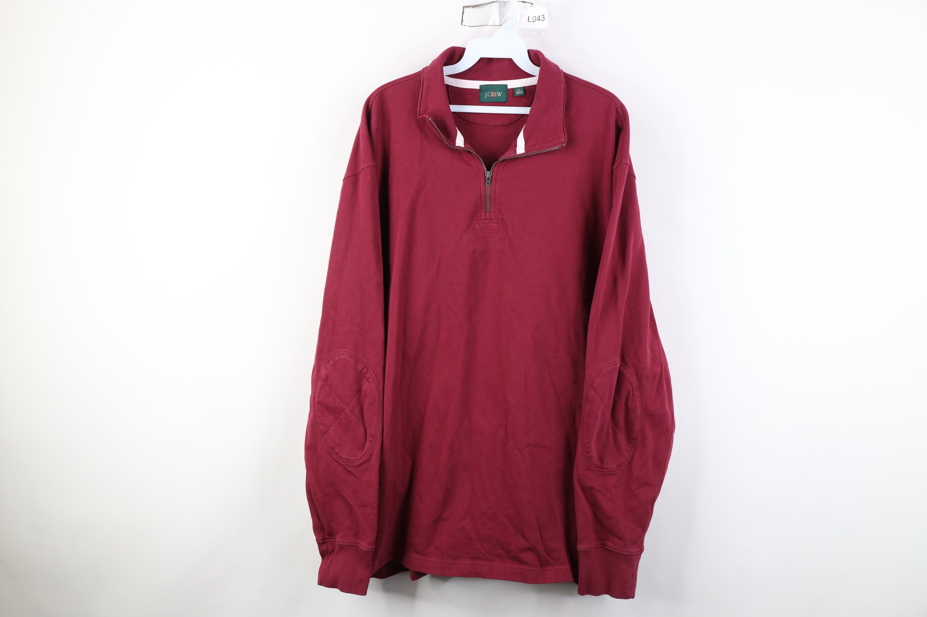 J.Crew Y2K J Crew Oarsman Rugby 1/4 Half Zip Pullover Sweater Red Size US XL / EU 56 / 4 - 1 Thumbnail