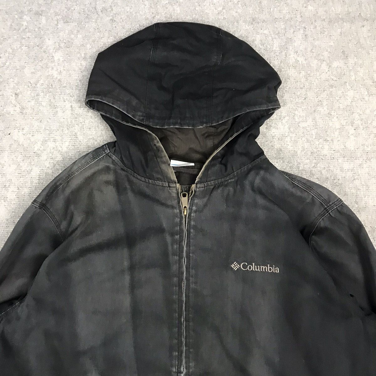 Columbia × Vintage COLUMBIA BLACK FADED ZIPPER HOODIES JACKET Size US XL / EU 56 / 4 - 2 Thumbnail