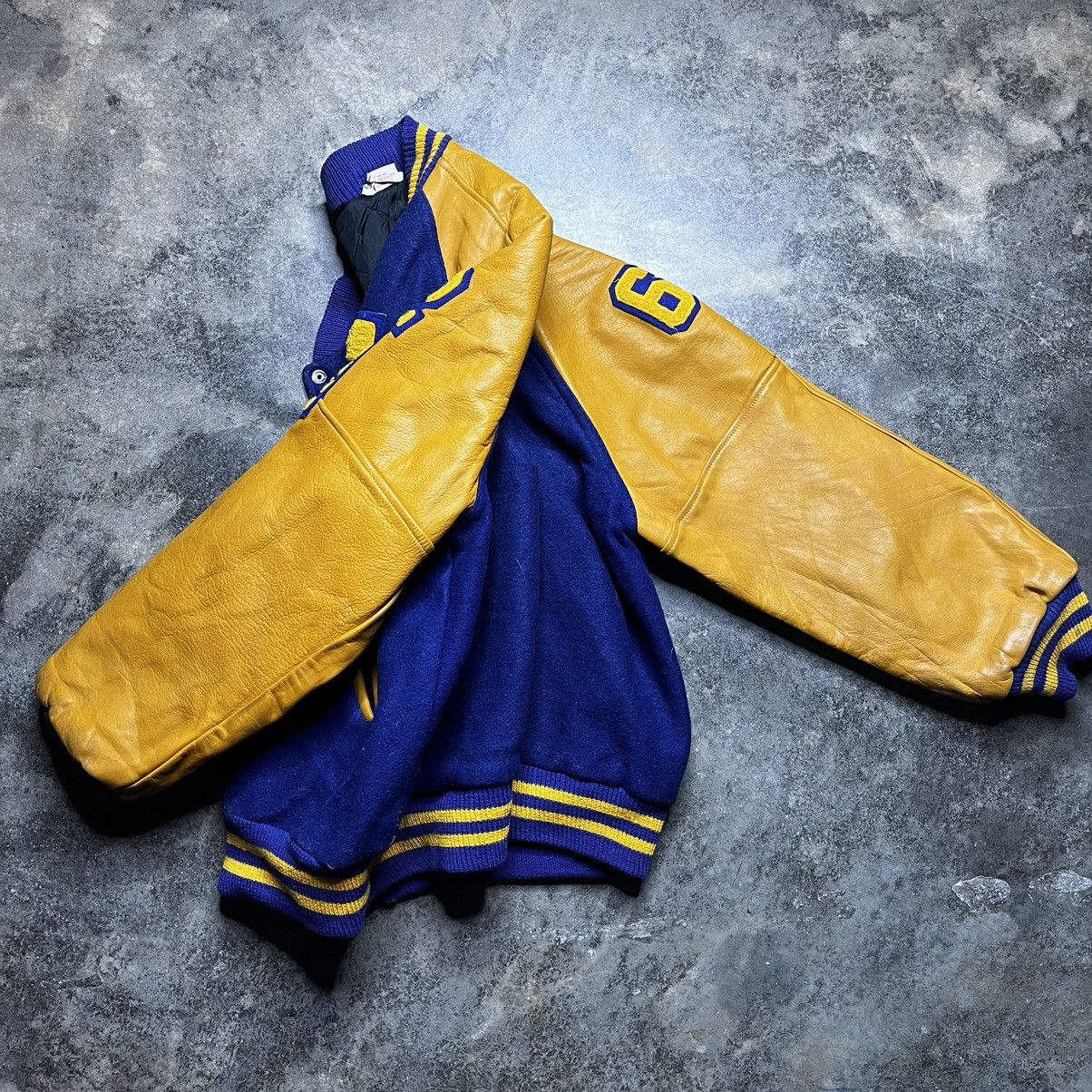 Vintage vintage 60s 70s chain stitch varsity jacket Size US L / EU 52-54 / 3 - 2 Thumbnail