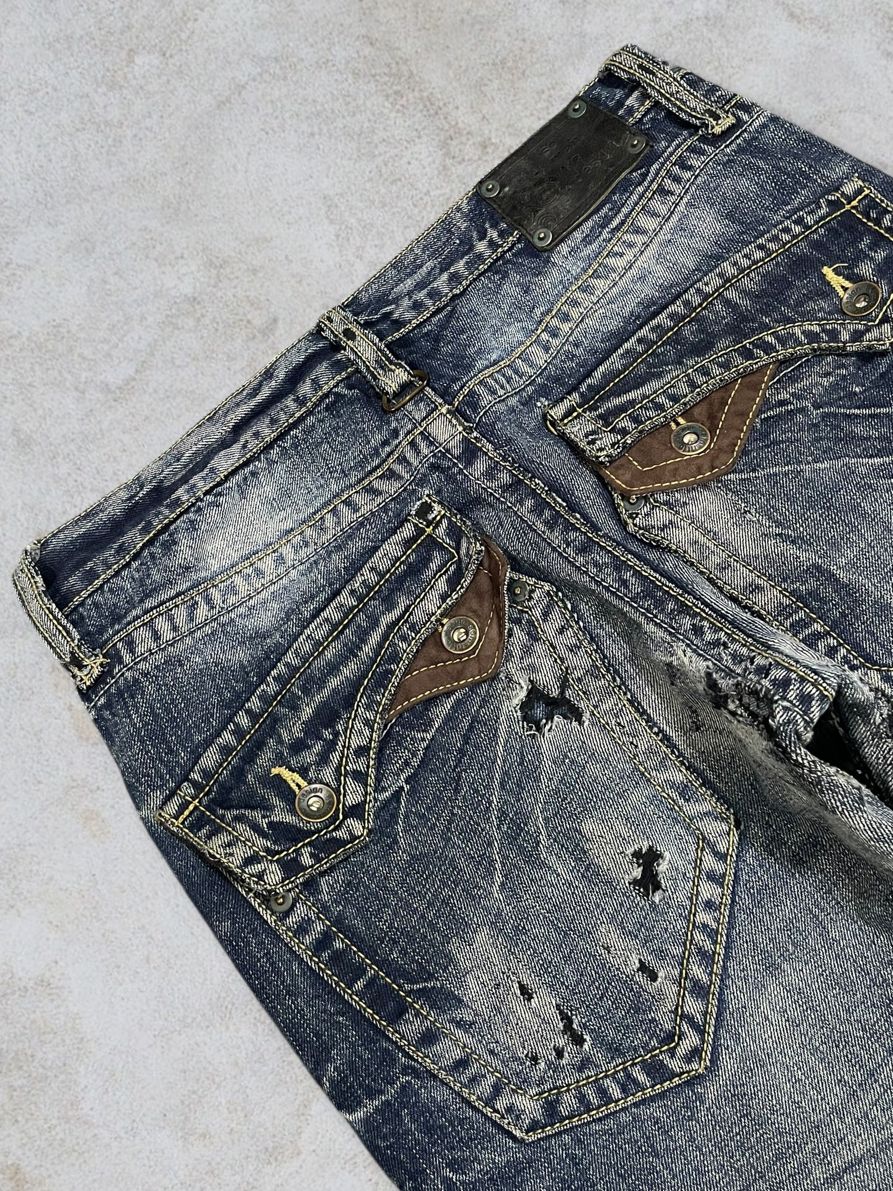 semanticdesign Semanticdesign Crazy Zip Bondage Style Bootcut Ripped Jeans Size US 32 / EU 48 - 6 Thumbnail