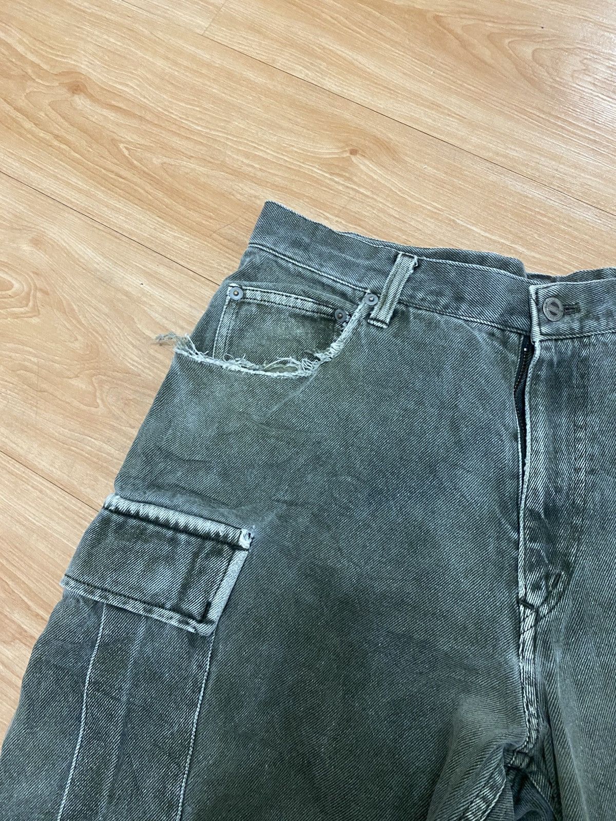 Japanese Brand × Vintage Rarely vintage back channel denim cargo baggy style Size US 34 / EU 50 - 6 Thumbnail