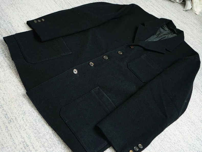 Yohji Yamamoto Yohji Yamamoto Yohji Yamamoto Orange Oversized Wool Coat Size US S / EU 44-46 / 1 - 7 Thumbnail
