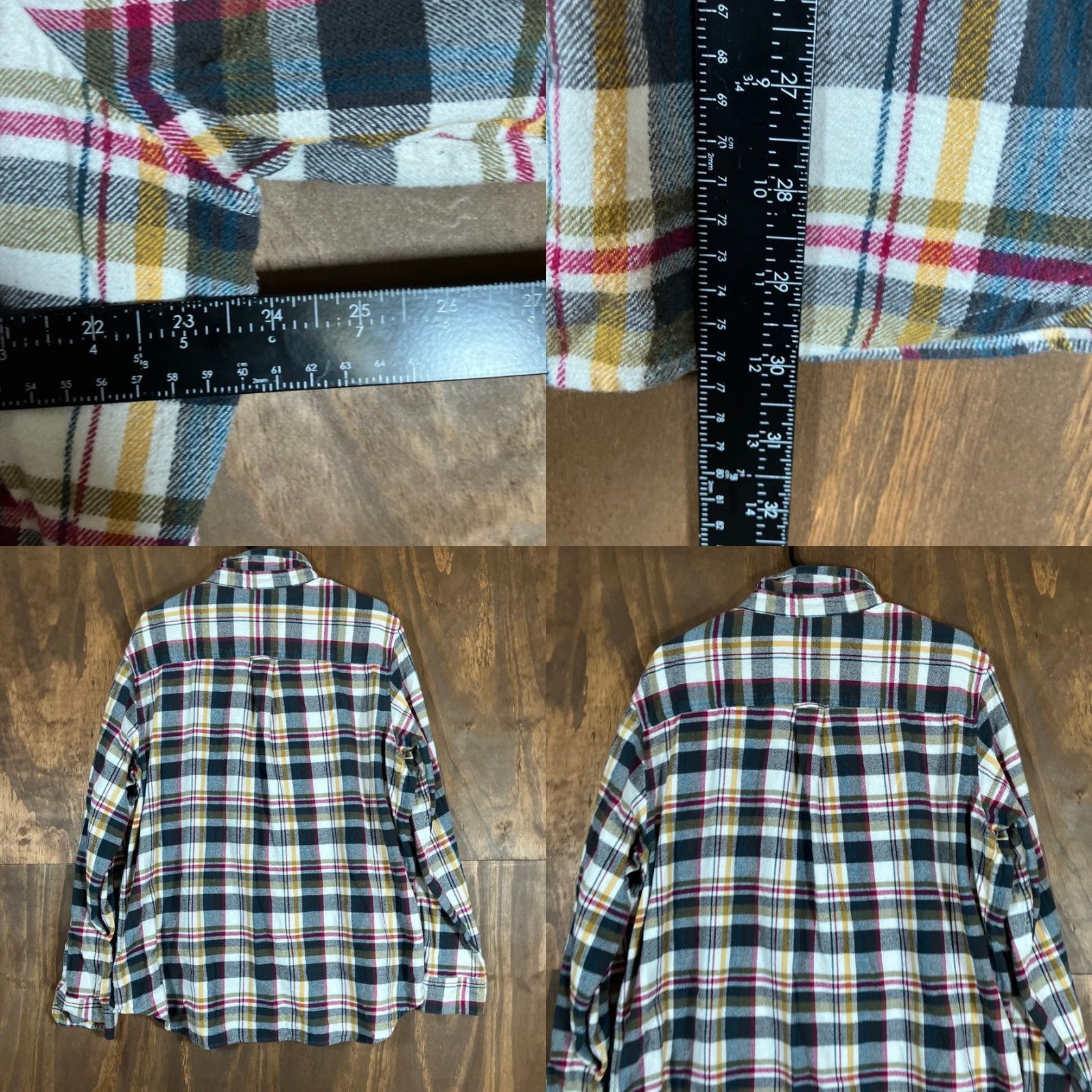 Vintage VINTAGE Woolrich Mens Shirt Button-Up Plaid Flannel Cotton 2XL White Gentlemen Casual Outdoors Workwear Size US XXL / EU 58 / 5 - 8 Thumbnail