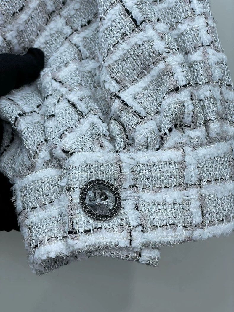 Chanel Chanel 22C vacation series plaid short jacket Size XXS / US 00 / IT 34 - 3 Thumbnail