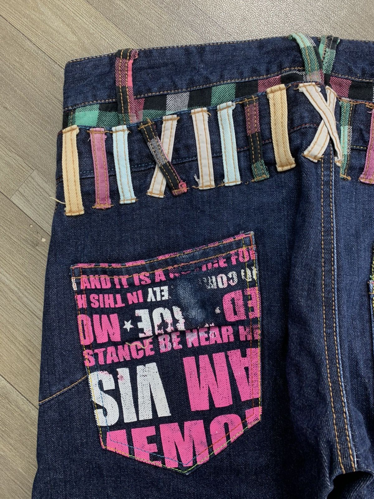 Hysteric Glamour 2000s Sorridere Double Waist Punk Plaid Lgb Style Jeans Size US 29 - 15 Thumbnail